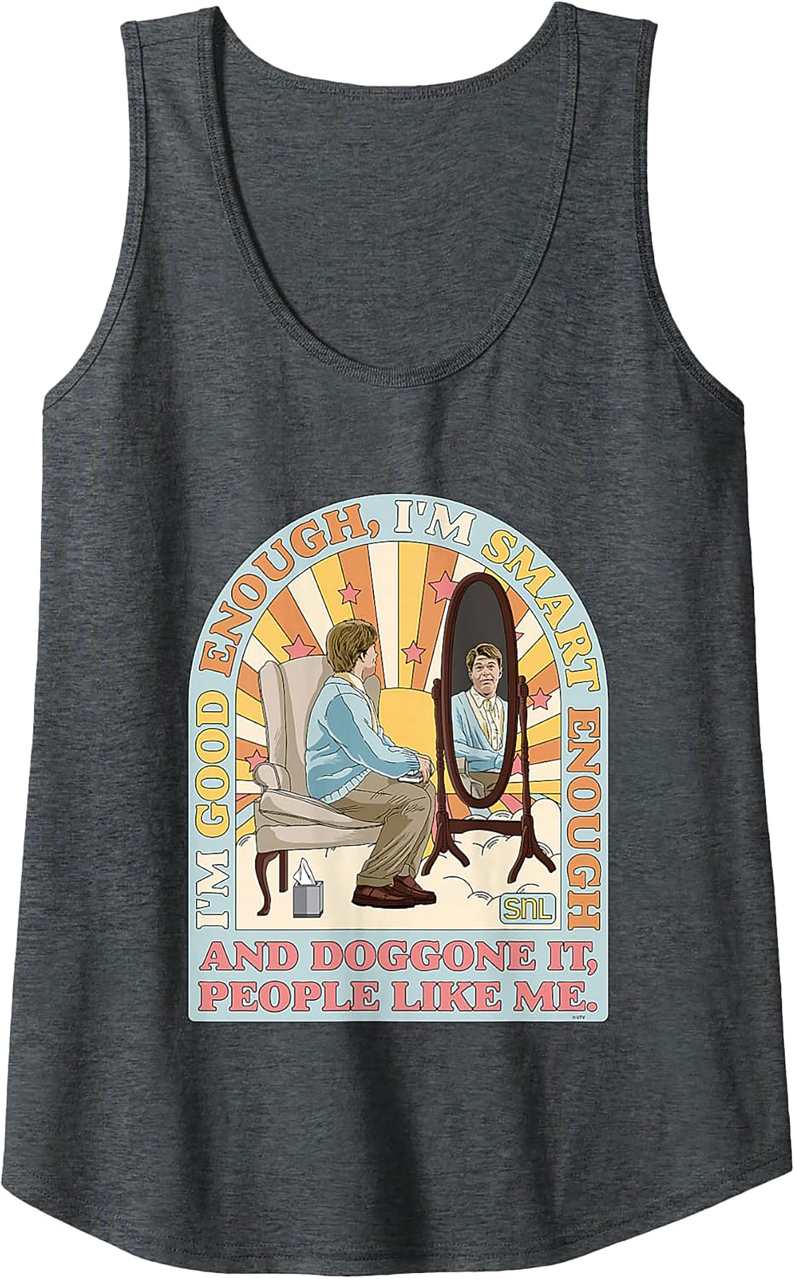 Stuart Smalley SNL Graphic Tank Top I'm Good Enough