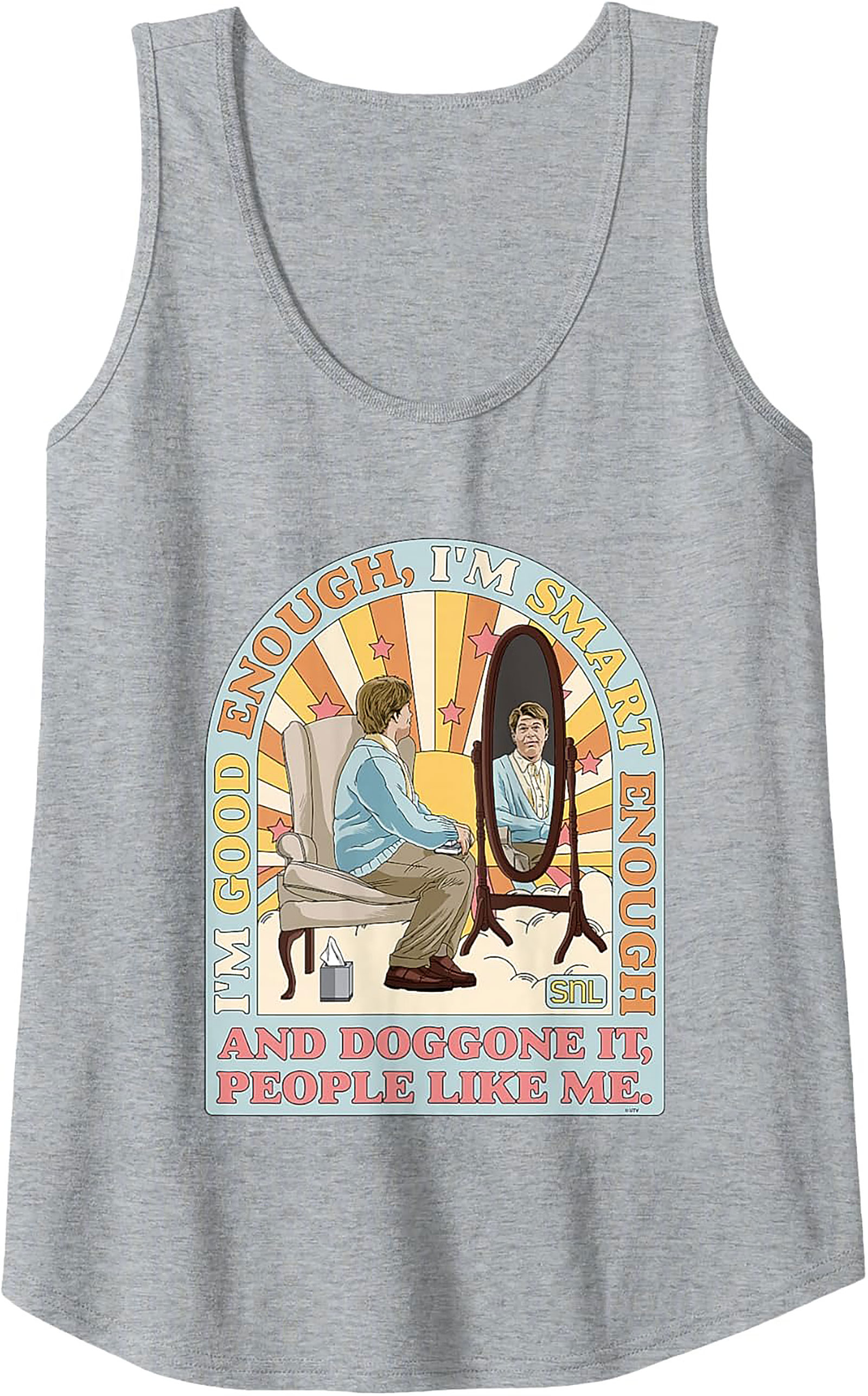 Stuart Smalley SNL Graphic Tank Top I'm Good Enough