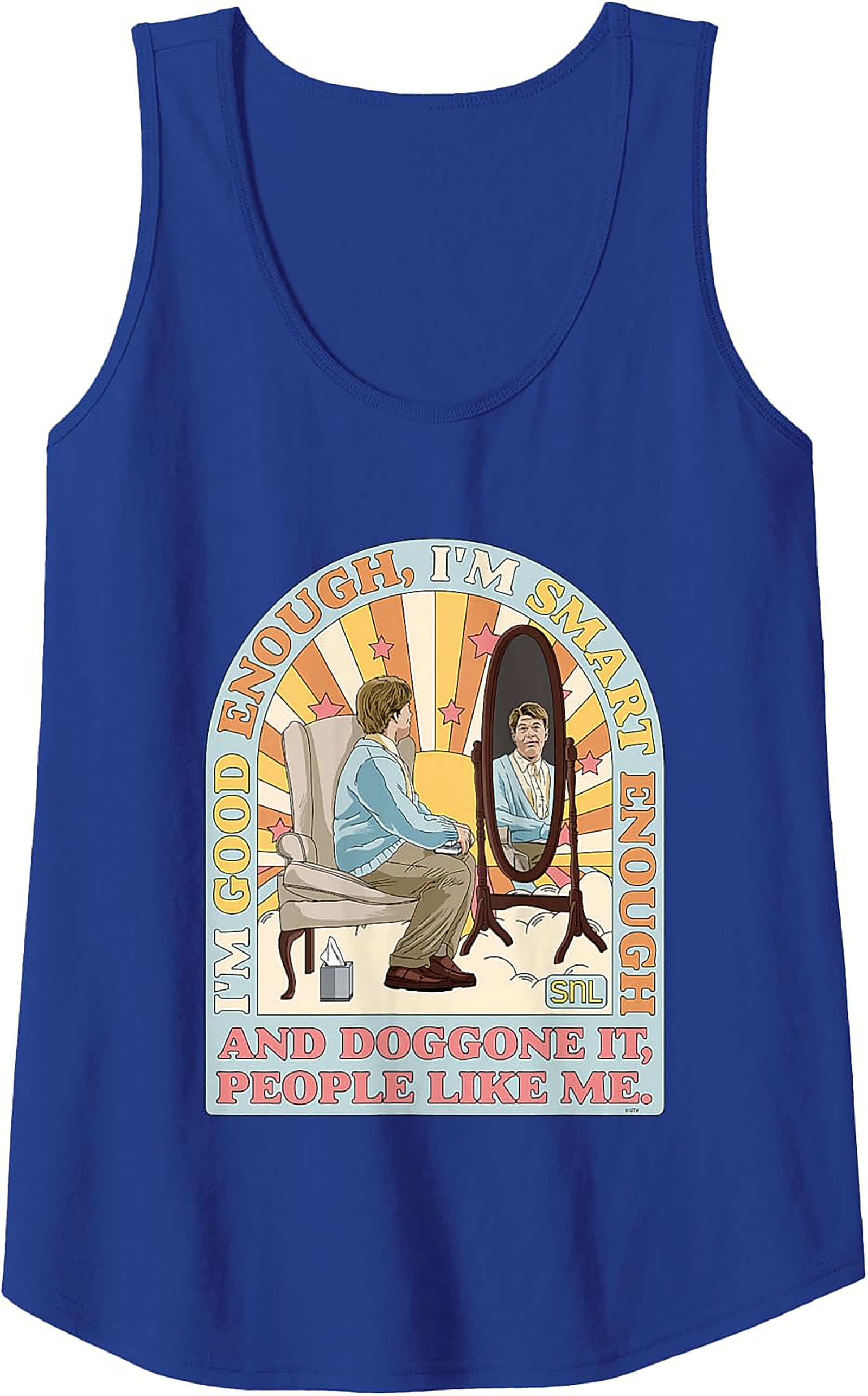 Stuart Smalley SNL Graphic Tank Top I'm Good Enough