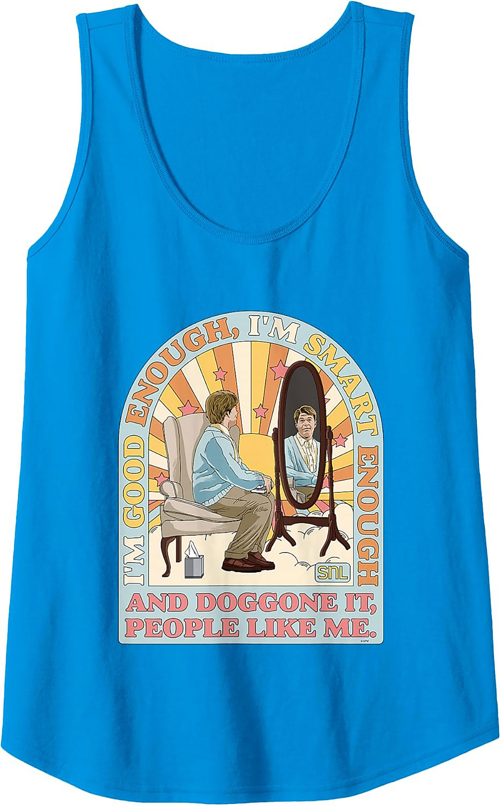 Stuart Smalley SNL Graphic Tank Top I'm Good Enough