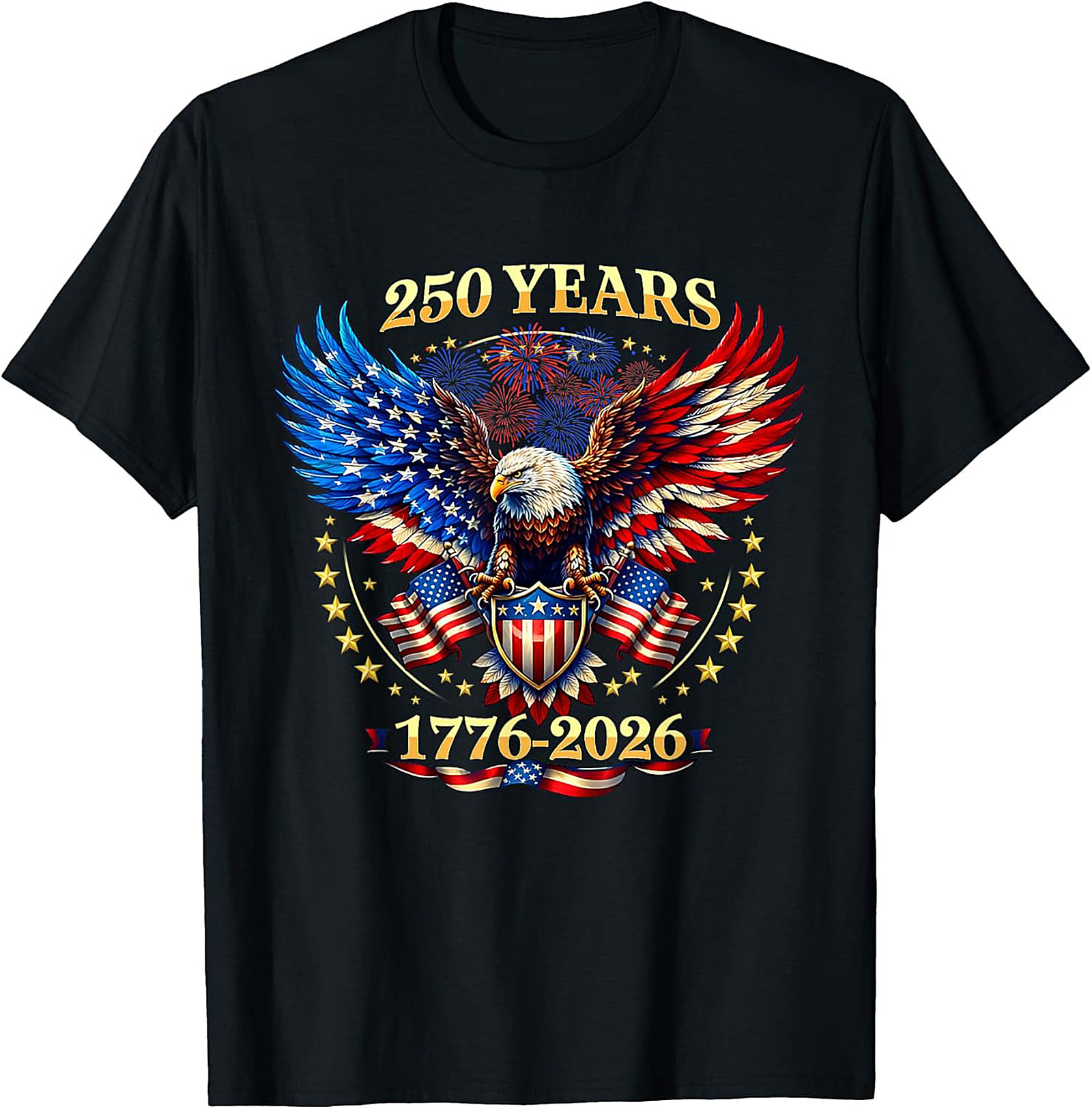 250 Years America T-Shirt | 1776-2026 Patriotic Graphic Tee