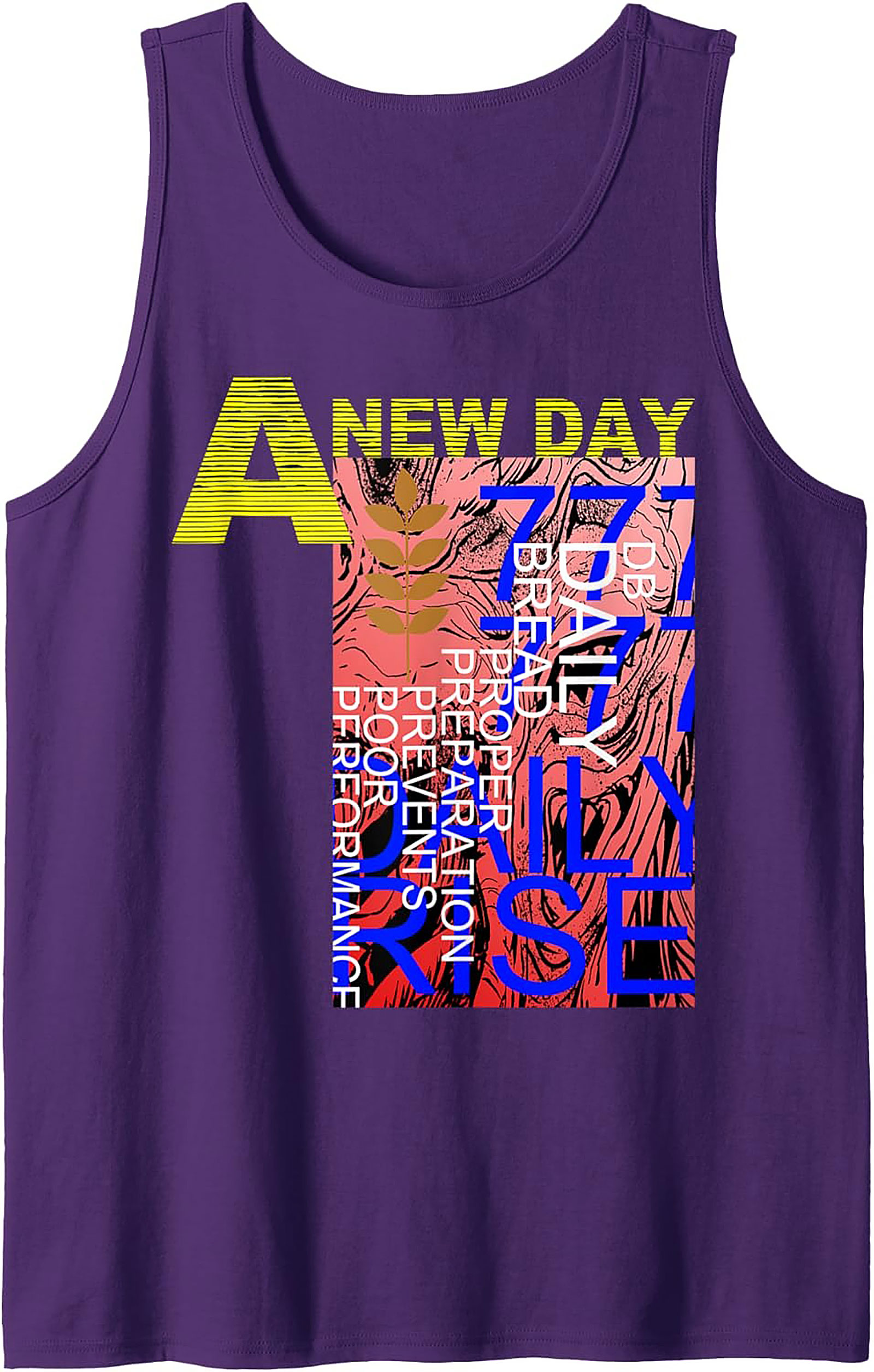 A New Day Motivational Graphic Tank Top Unisex Streetwear