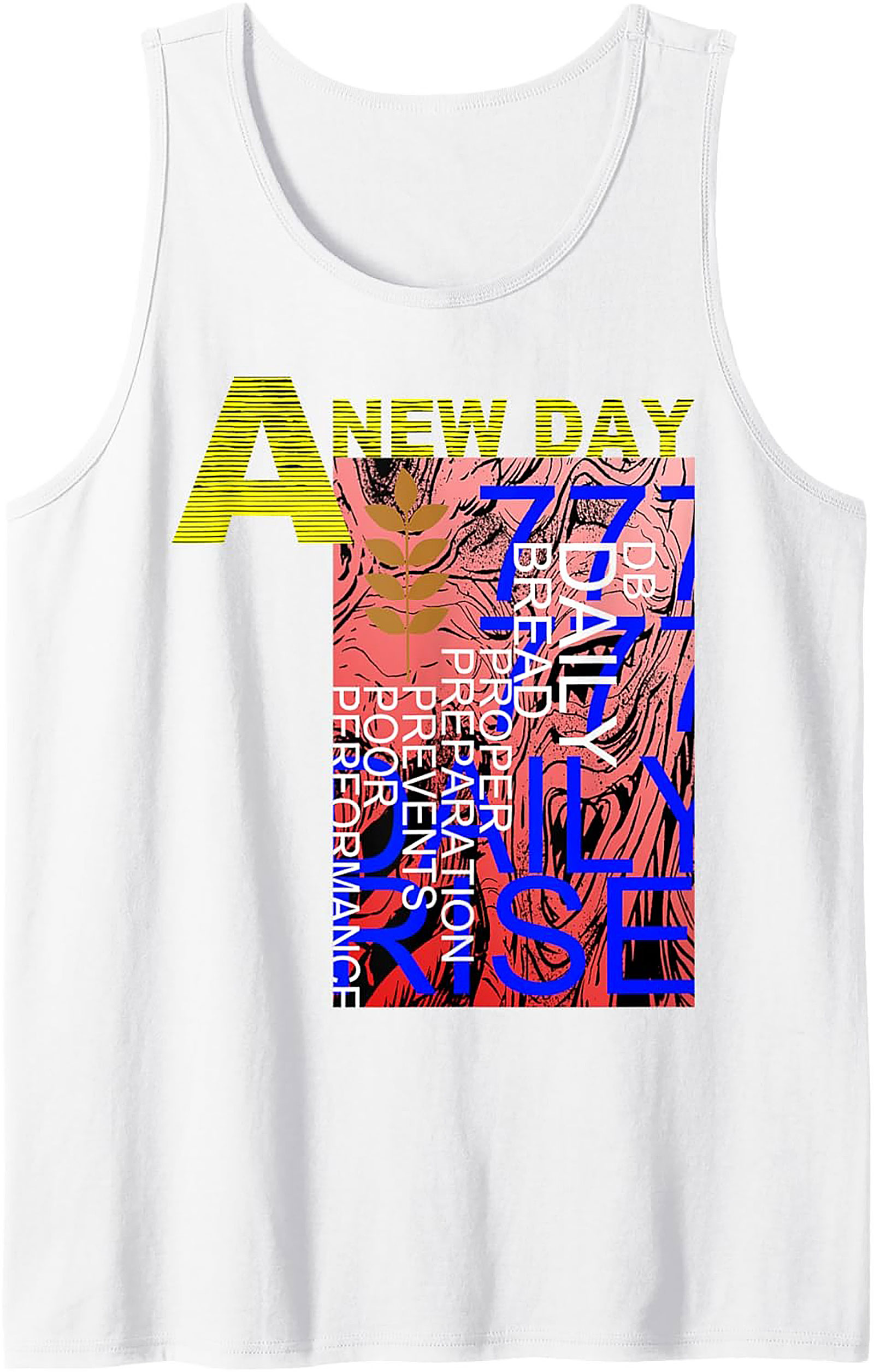 A New Day Motivational Graphic Tank Top Unisex Streetwear