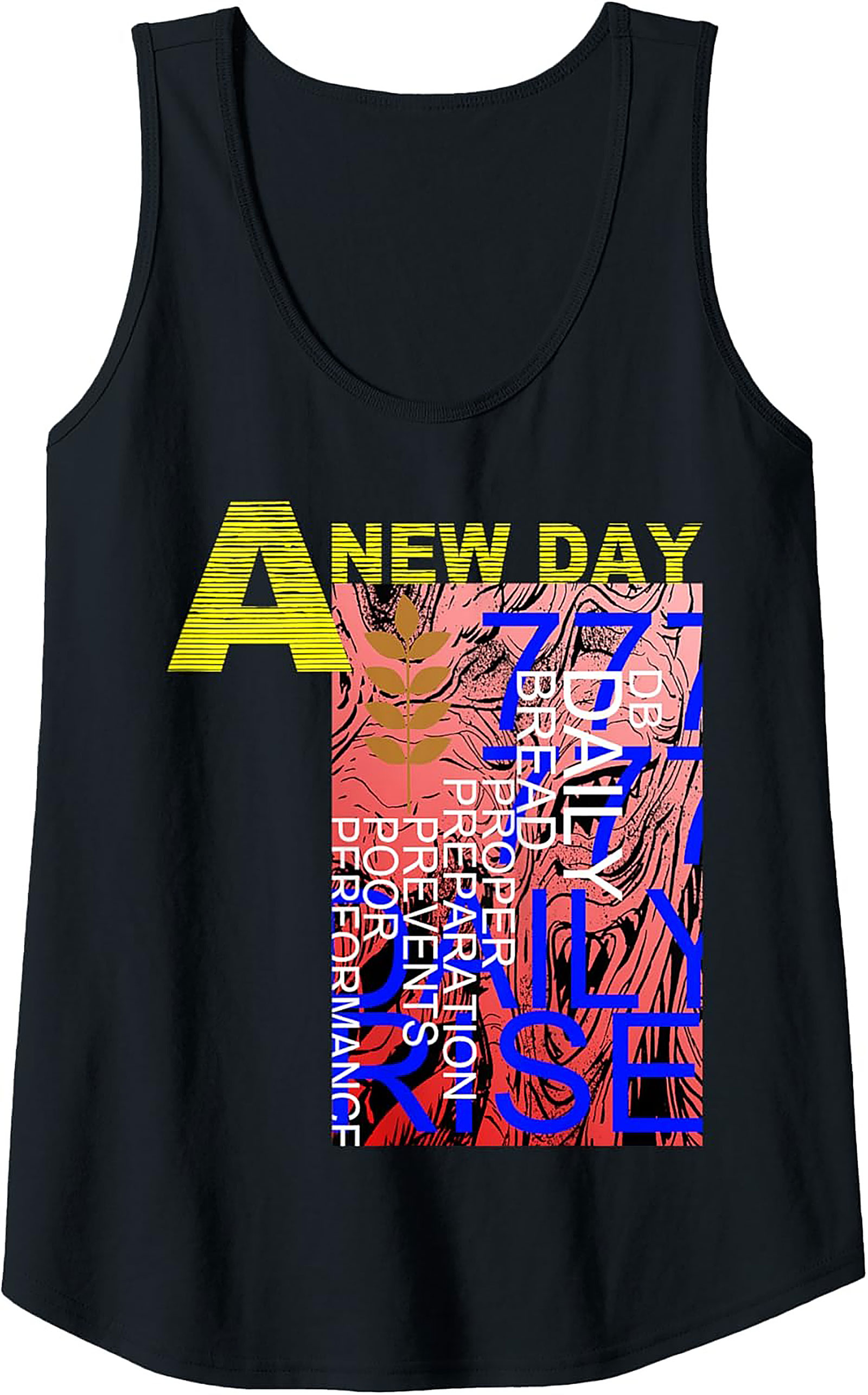 A New Day Motivational Graphic Tank Top Unisex Streetwear