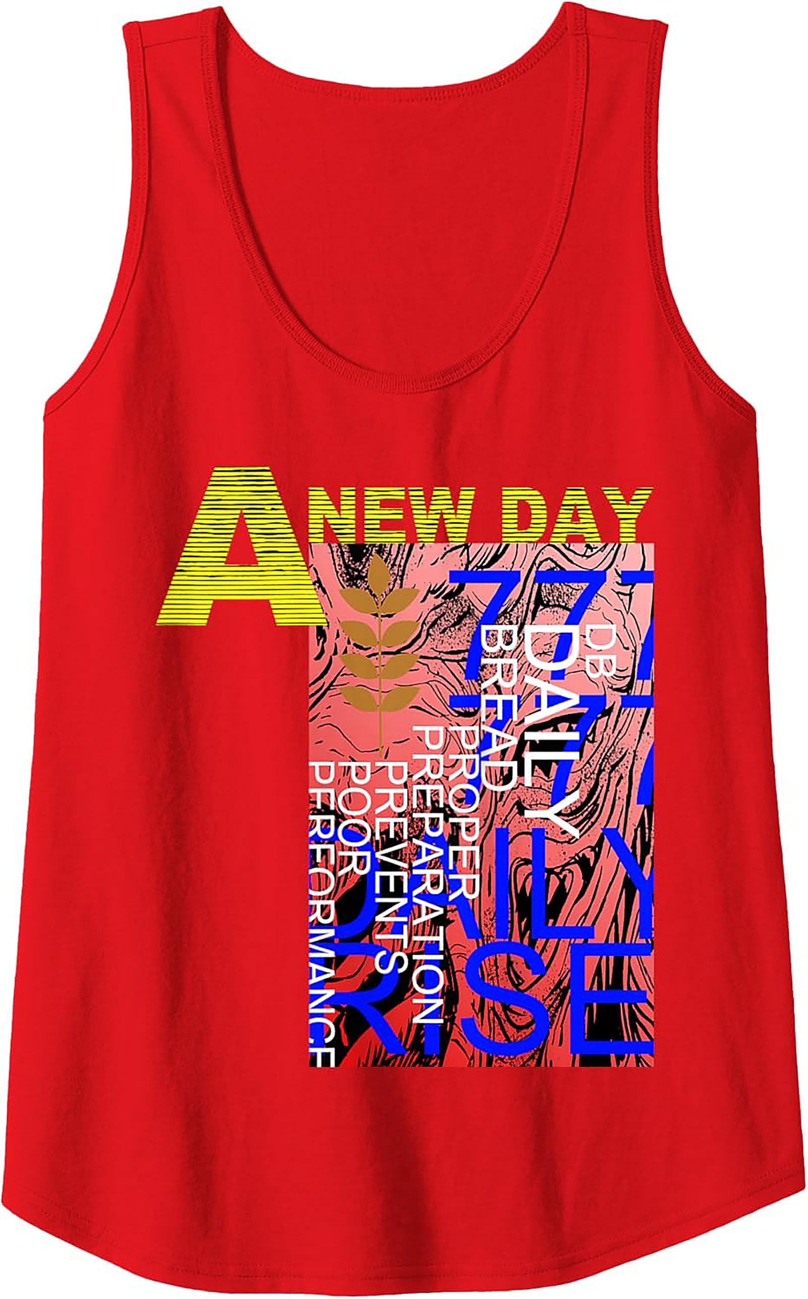 A New Day Motivational Graphic Tank Top Unisex Streetwear