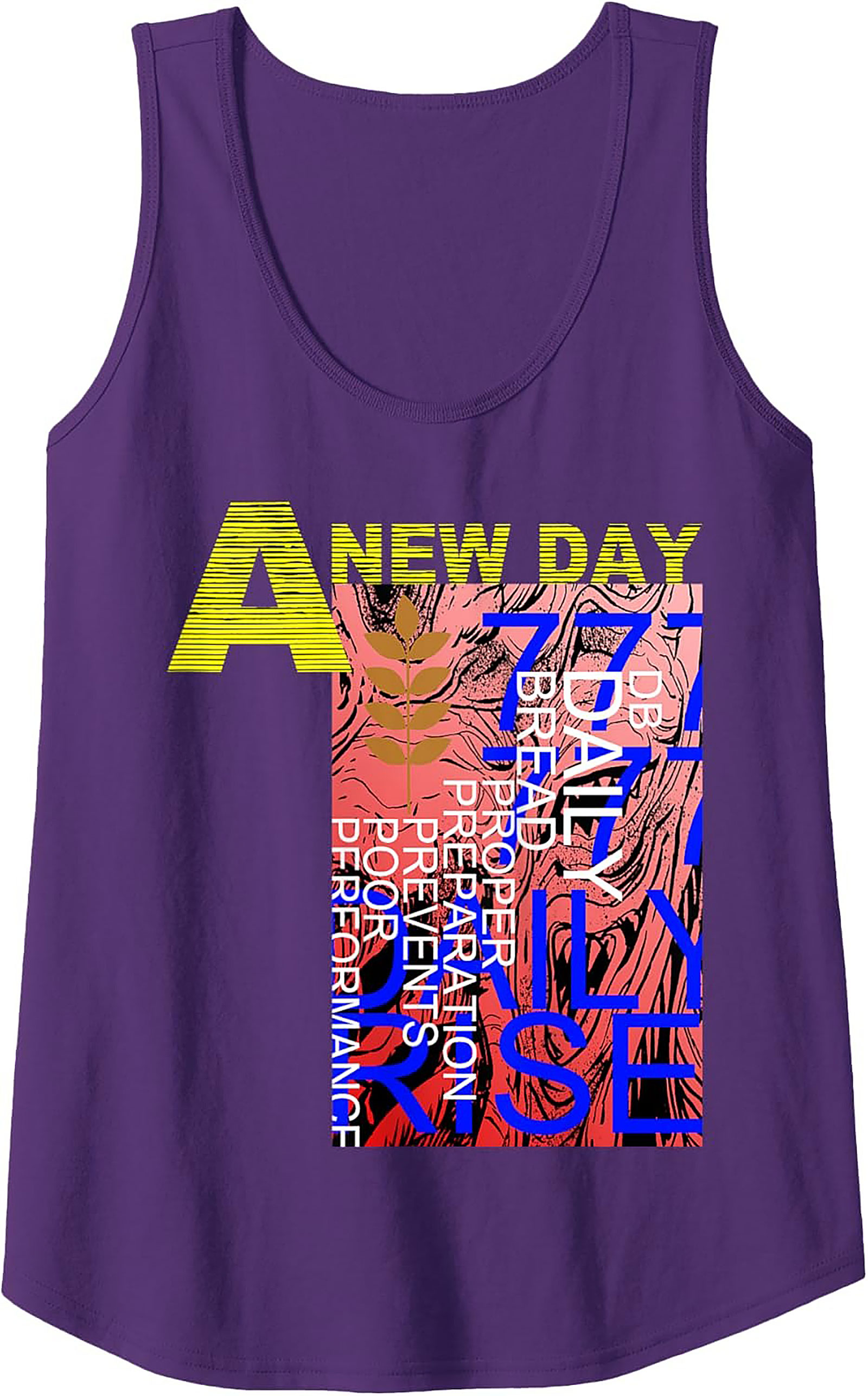 A New Day Motivational Graphic Tank Top Unisex Streetwear