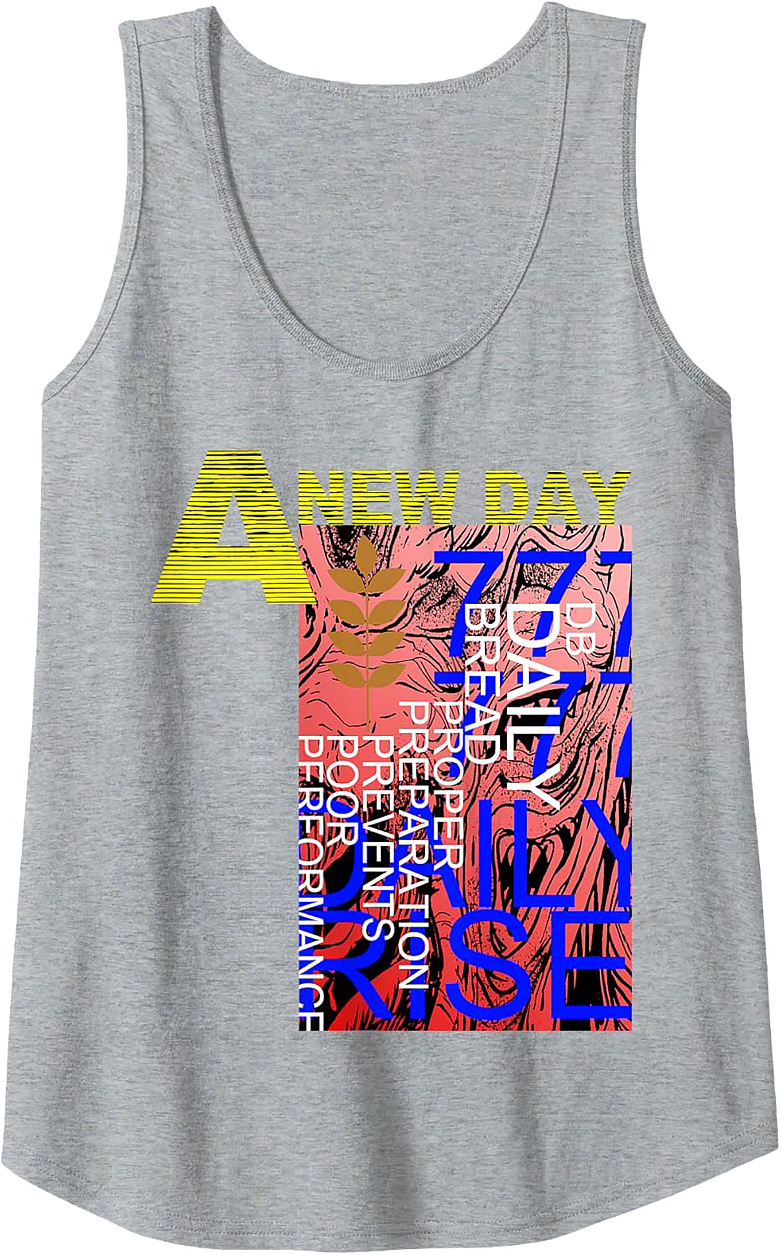 A New Day Motivational Graphic Tank Top Unisex Streetwear