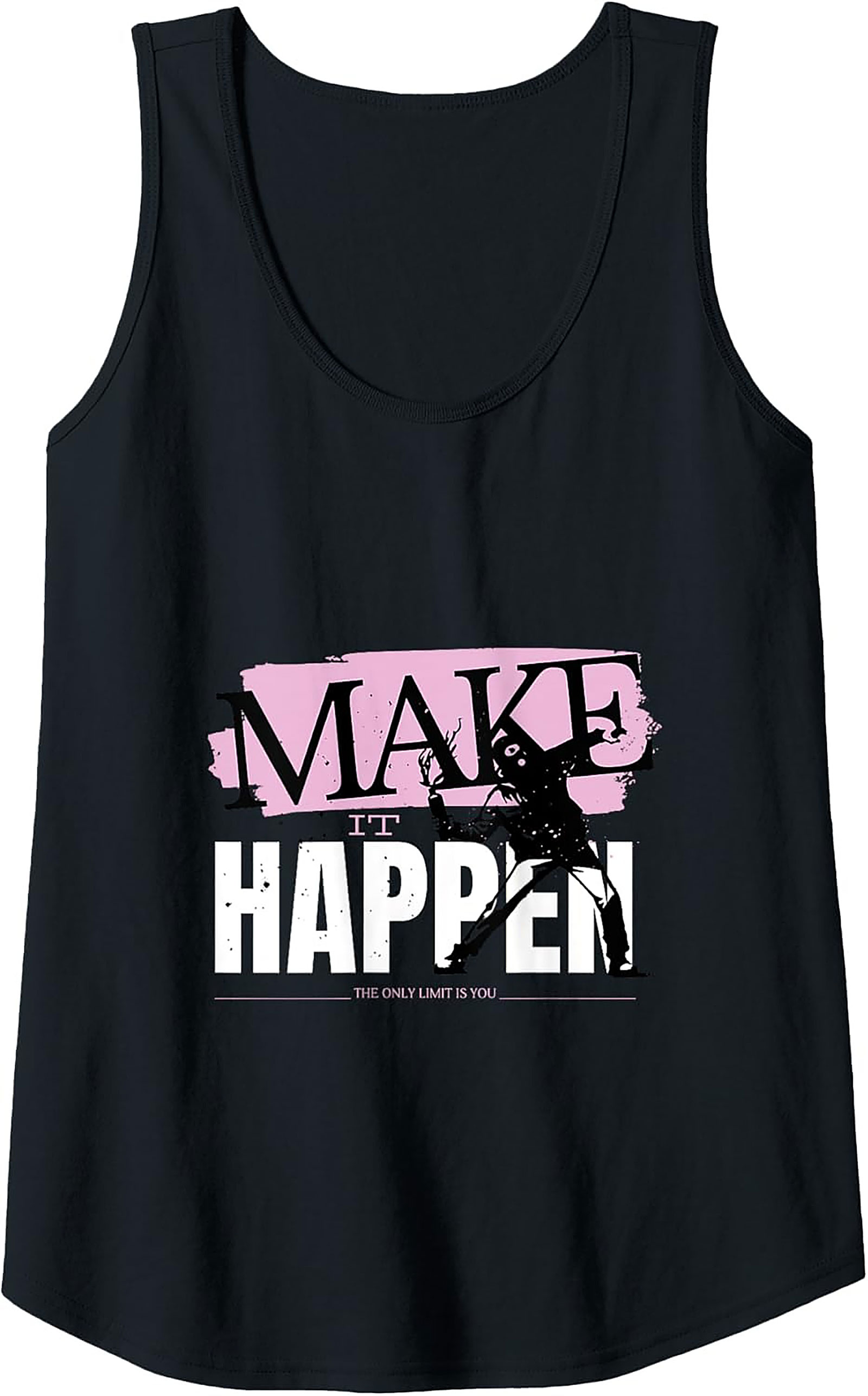  Make It Happen Motivational Tank Top Fitness Graphic Tank