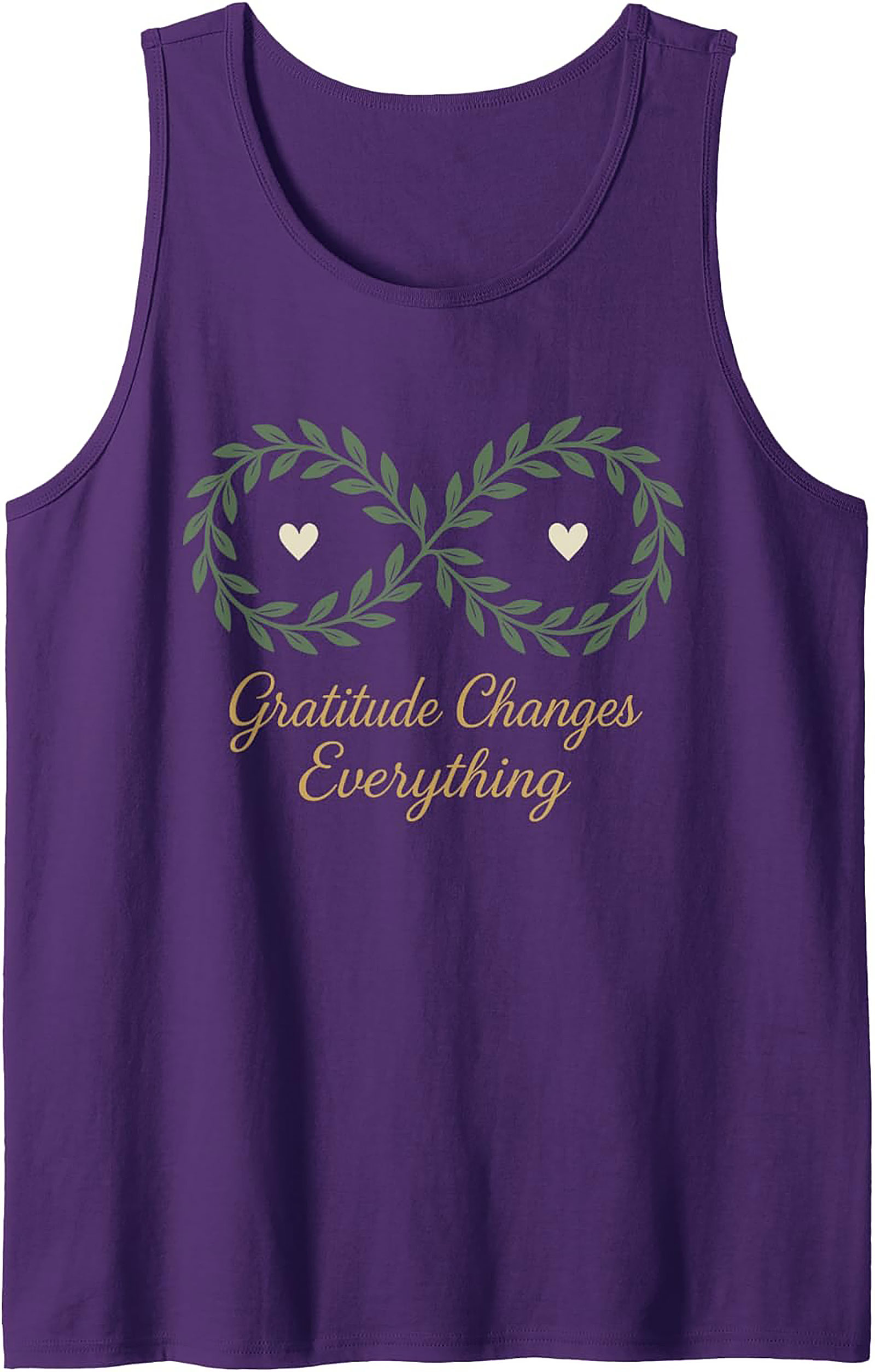 Gratitude Changes Everything Tank Top Inspirational Summer Tee
