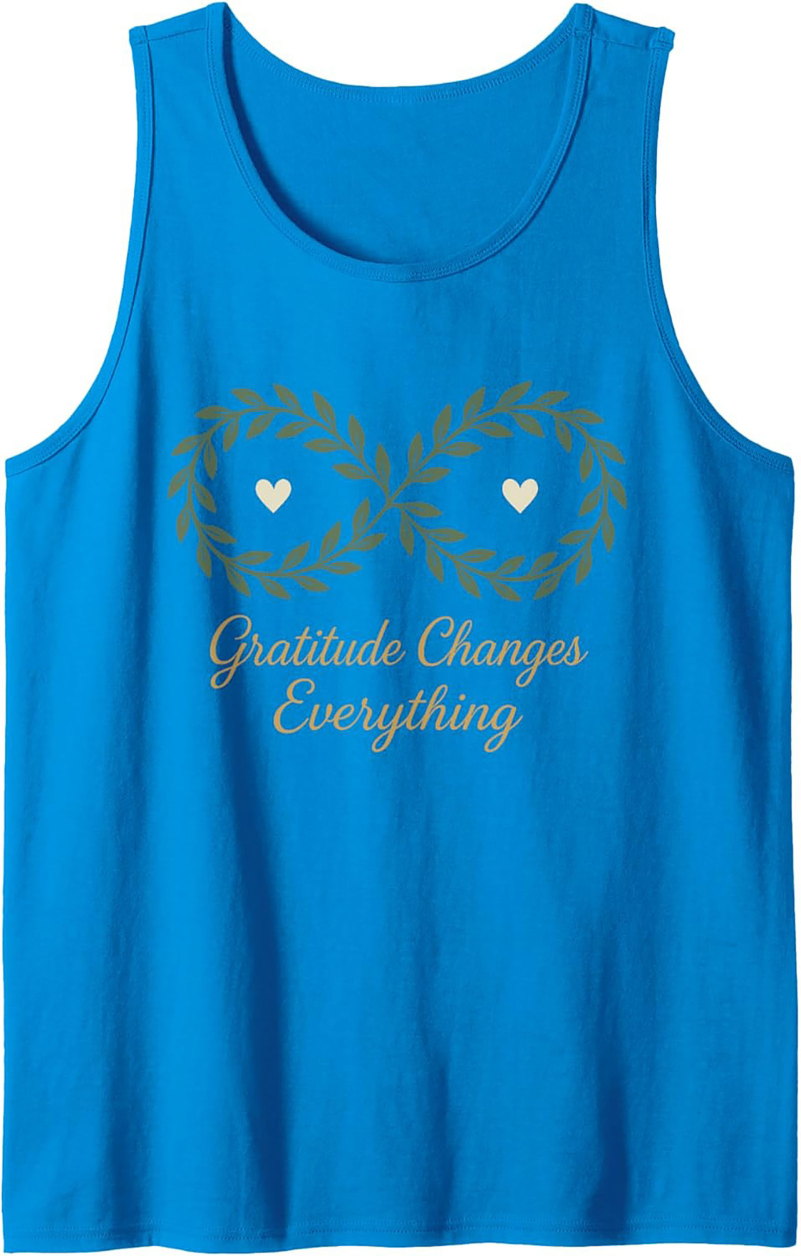 Gratitude Changes Everything Tank Top Inspirational Summer Tee