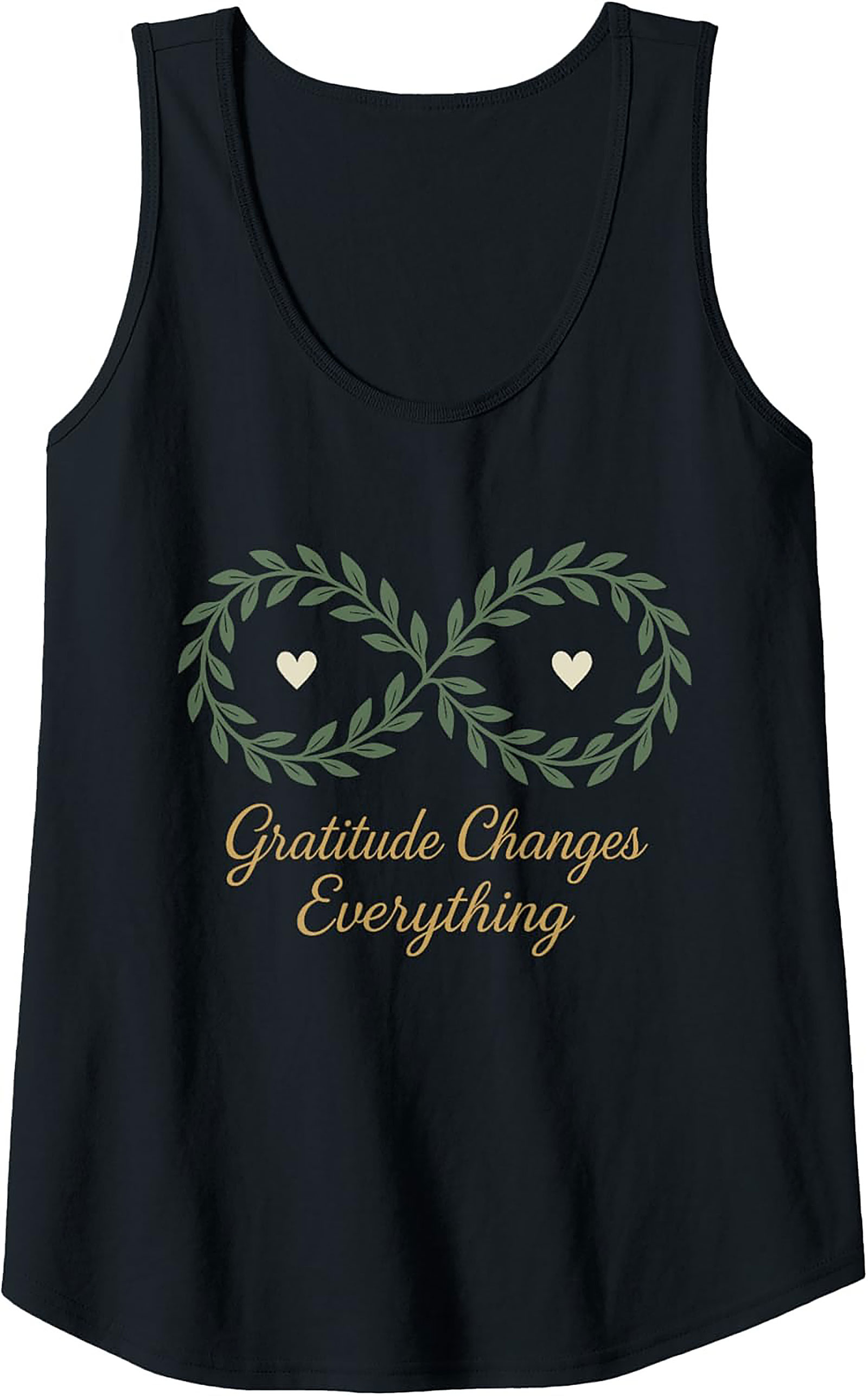 Gratitude Changes Everything Tank Top Inspirational Summer Tee