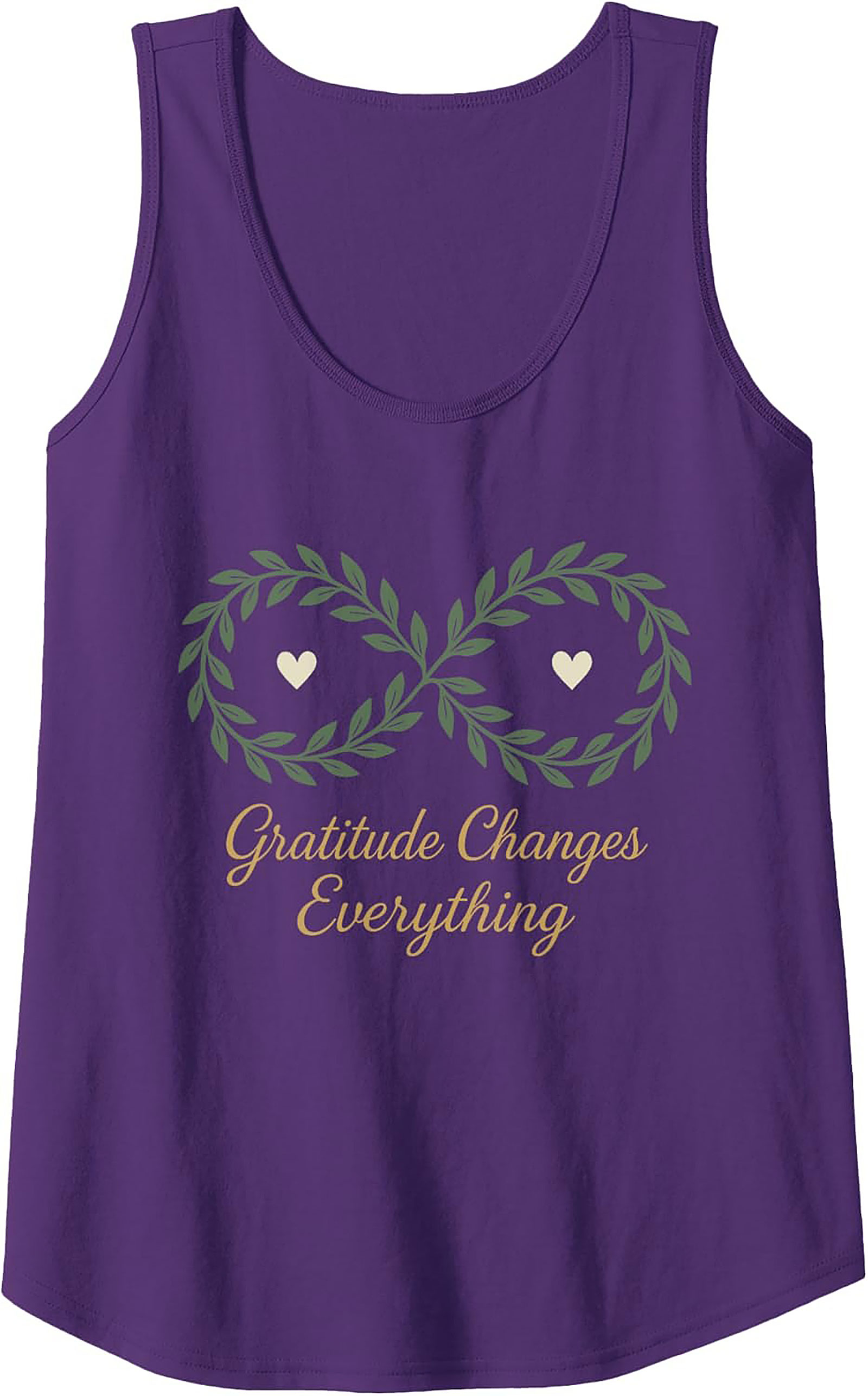 Gratitude Changes Everything Tank Top Inspirational Summer Tee