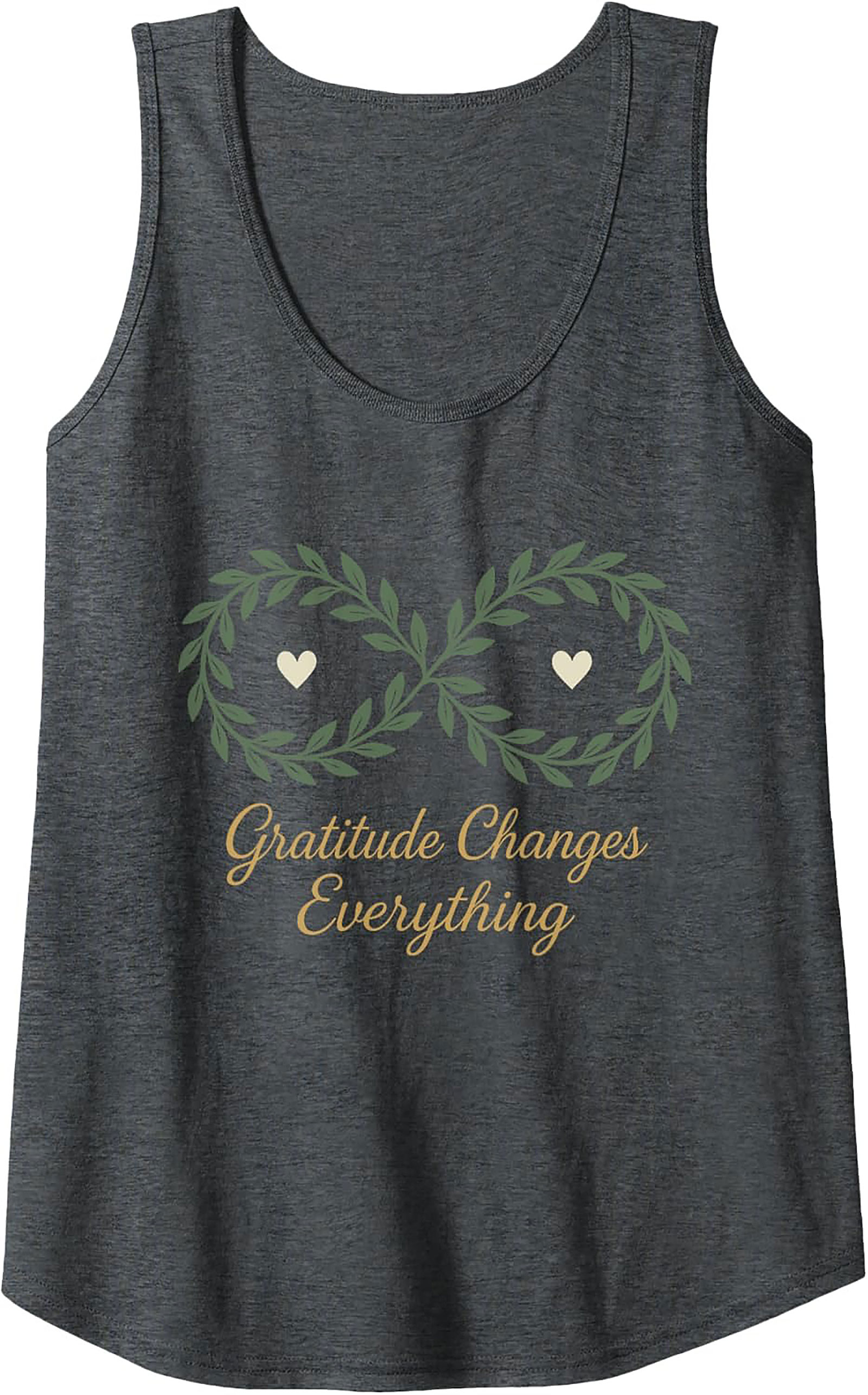 Gratitude Changes Everything Tank Top Inspirational Summer Tee