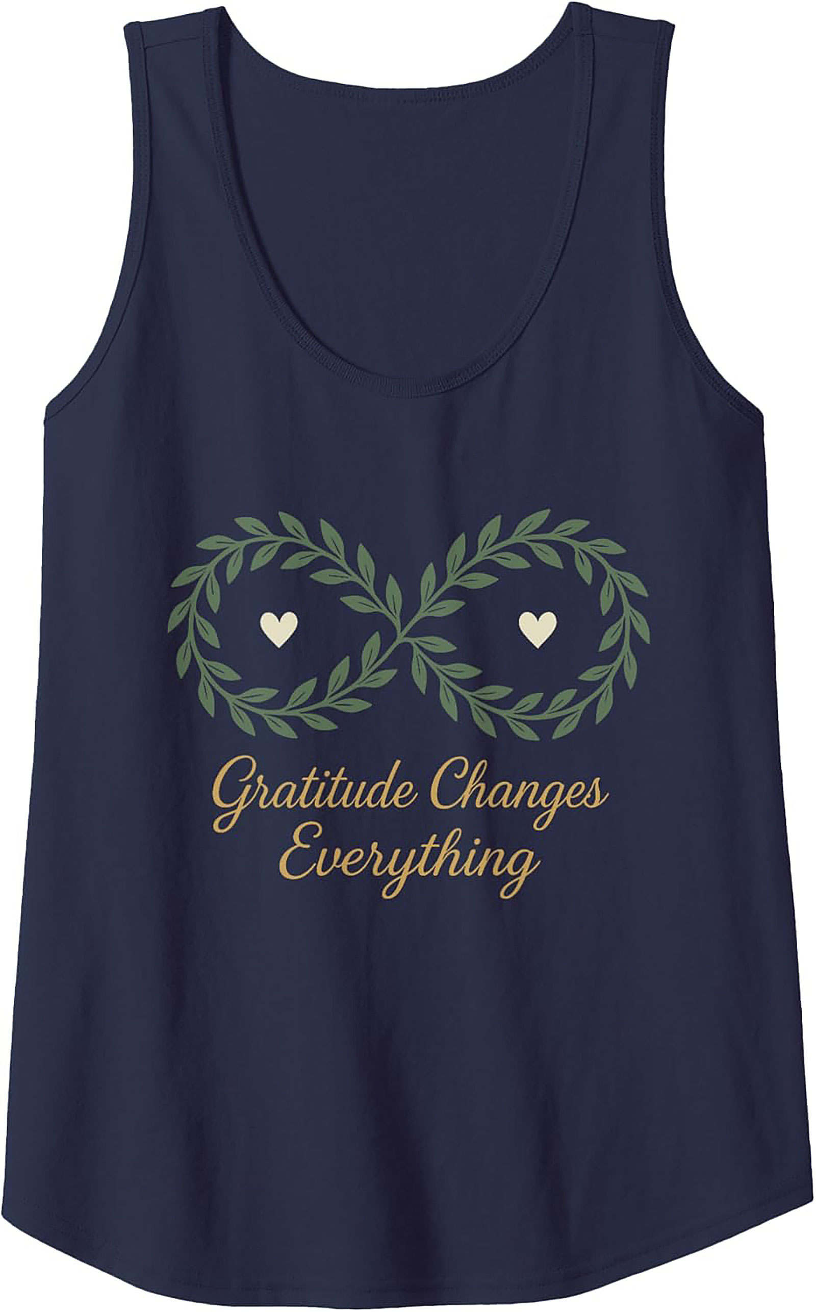 Gratitude Changes Everything Tank Top Inspirational Summer Tee