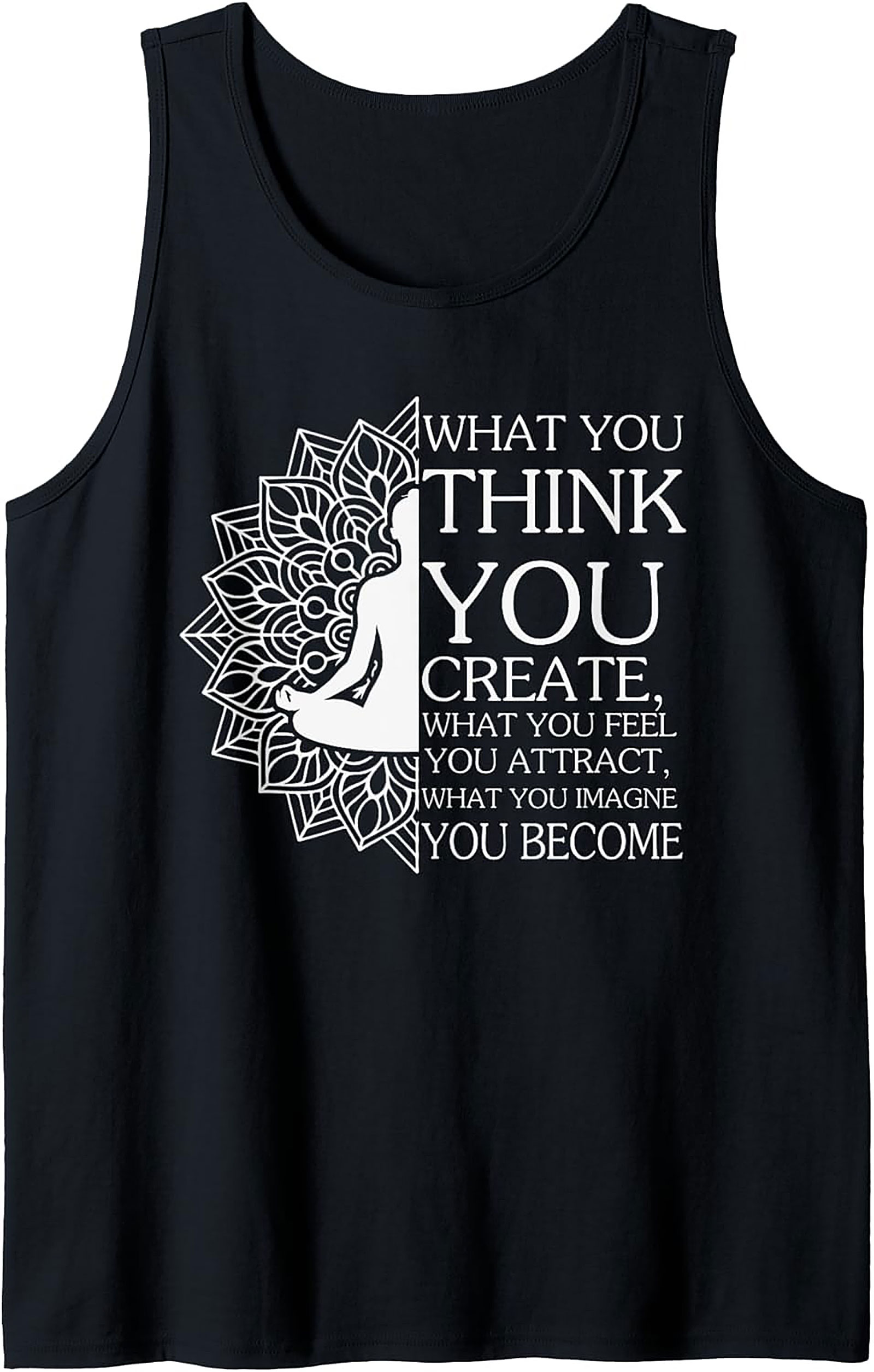 Manifestation Yoga Tank Top Mindfulness Graphic Sleeveless Tee