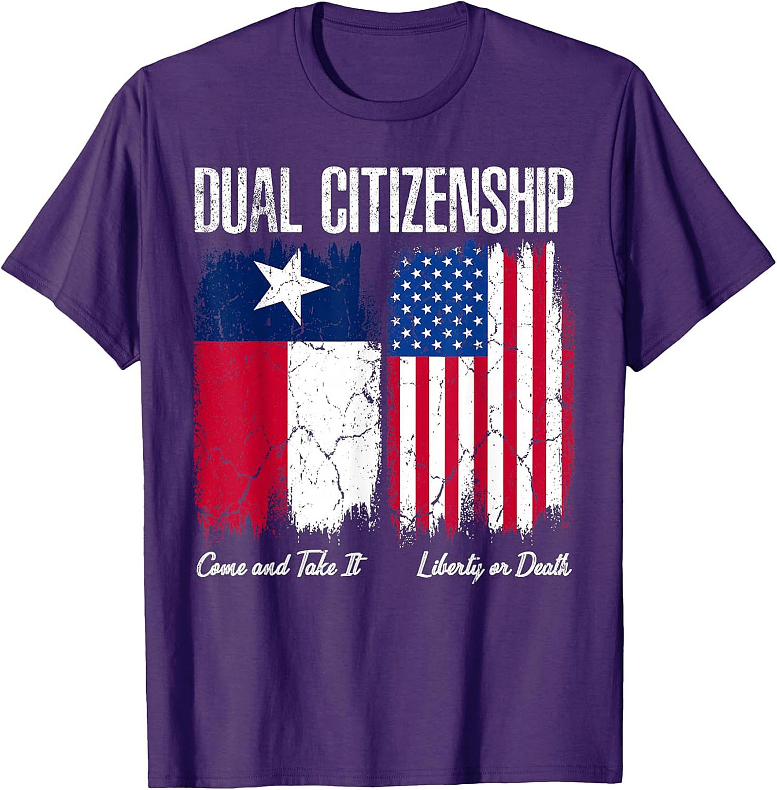 Texas Dual Citizenship T-Shirt | Patriotic US & Texas Flag Tee