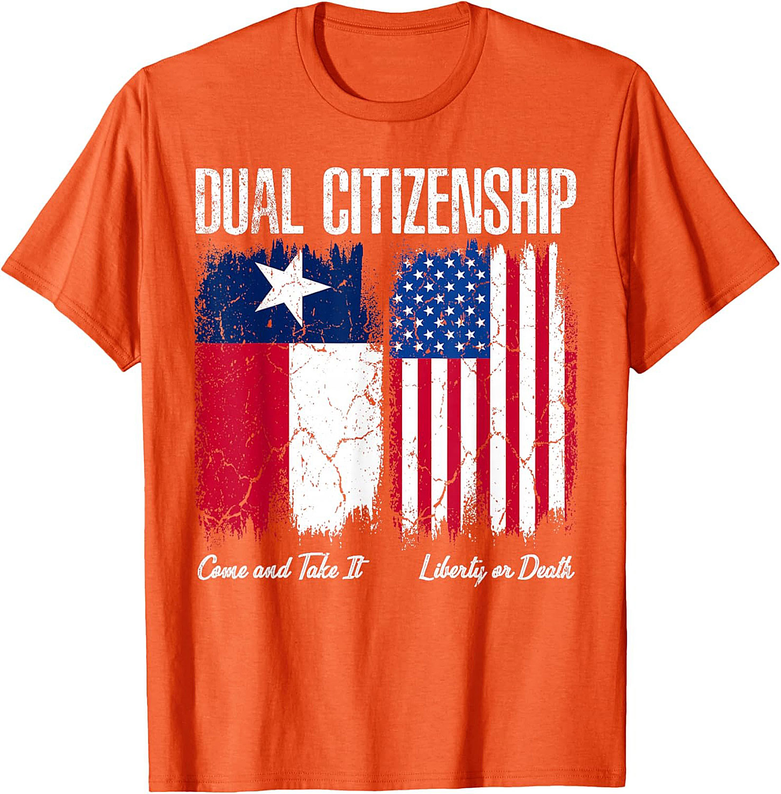 Texas Dual Citizenship T-Shirt | Patriotic US & Texas Flag Tee