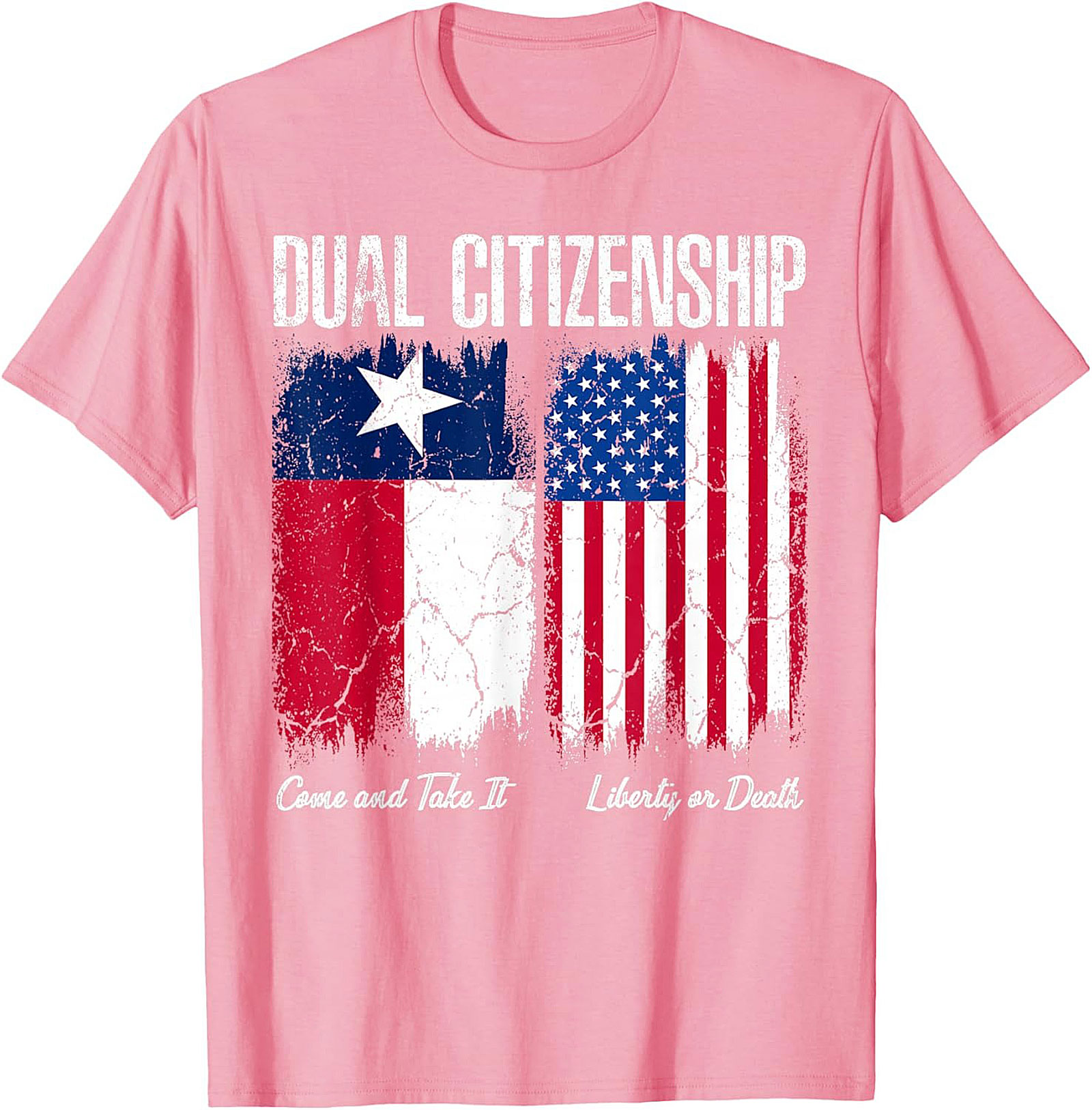 Texas Dual Citizenship T-Shirt | Patriotic US & Texas Flag Tee