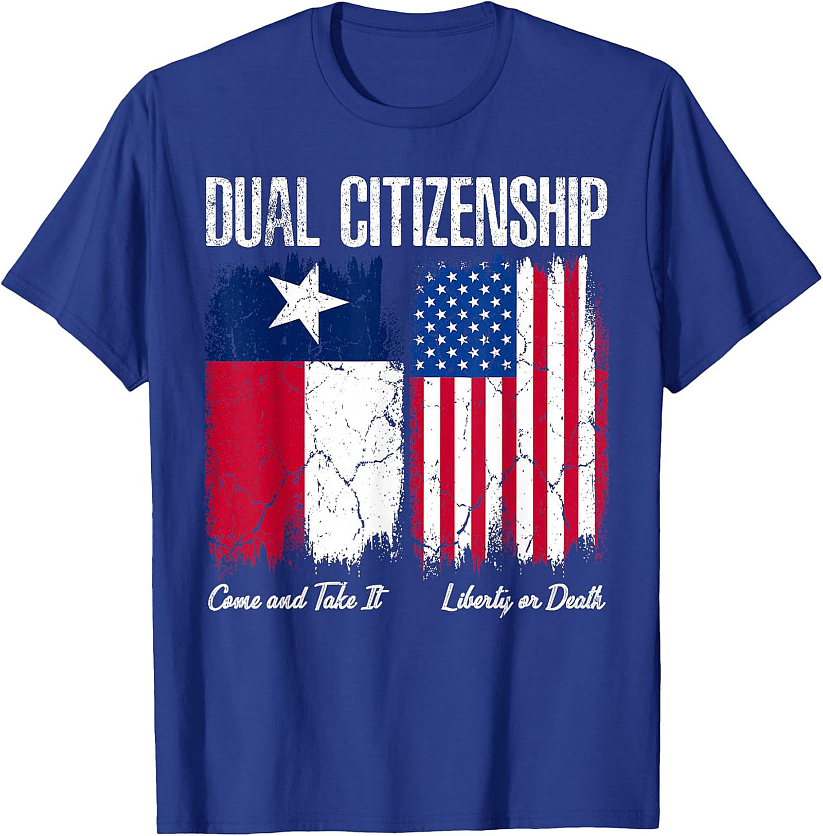 Texas Dual Citizenship T-Shirt | Patriotic US & Texas Flag Tee