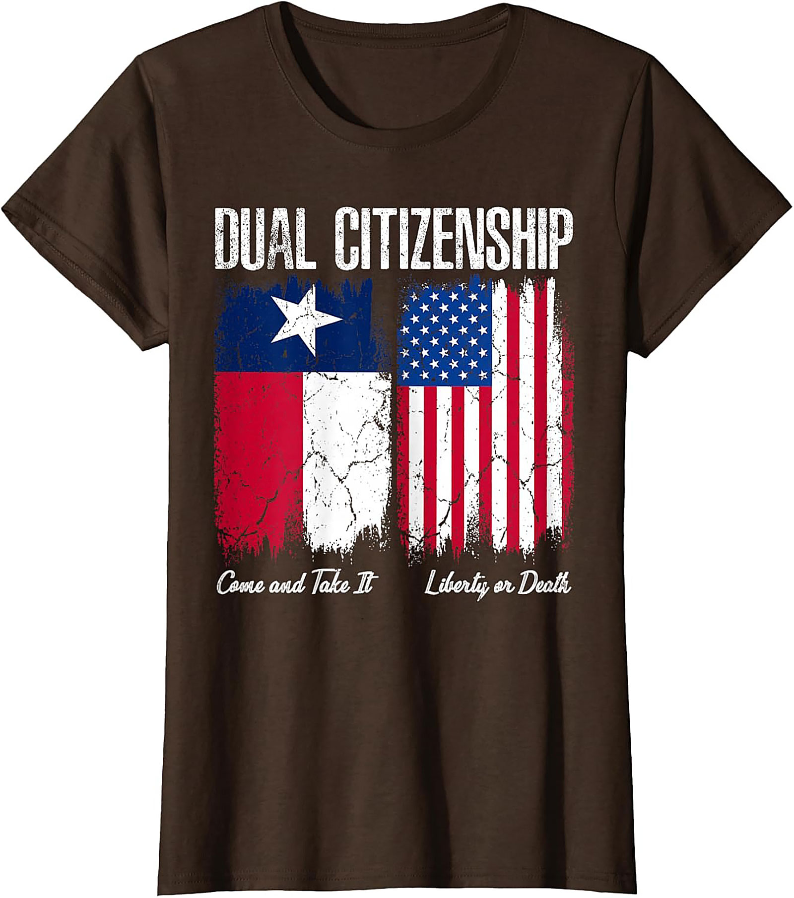 Texas Dual Citizenship T-Shirt | Patriotic US & Texas Flag Tee