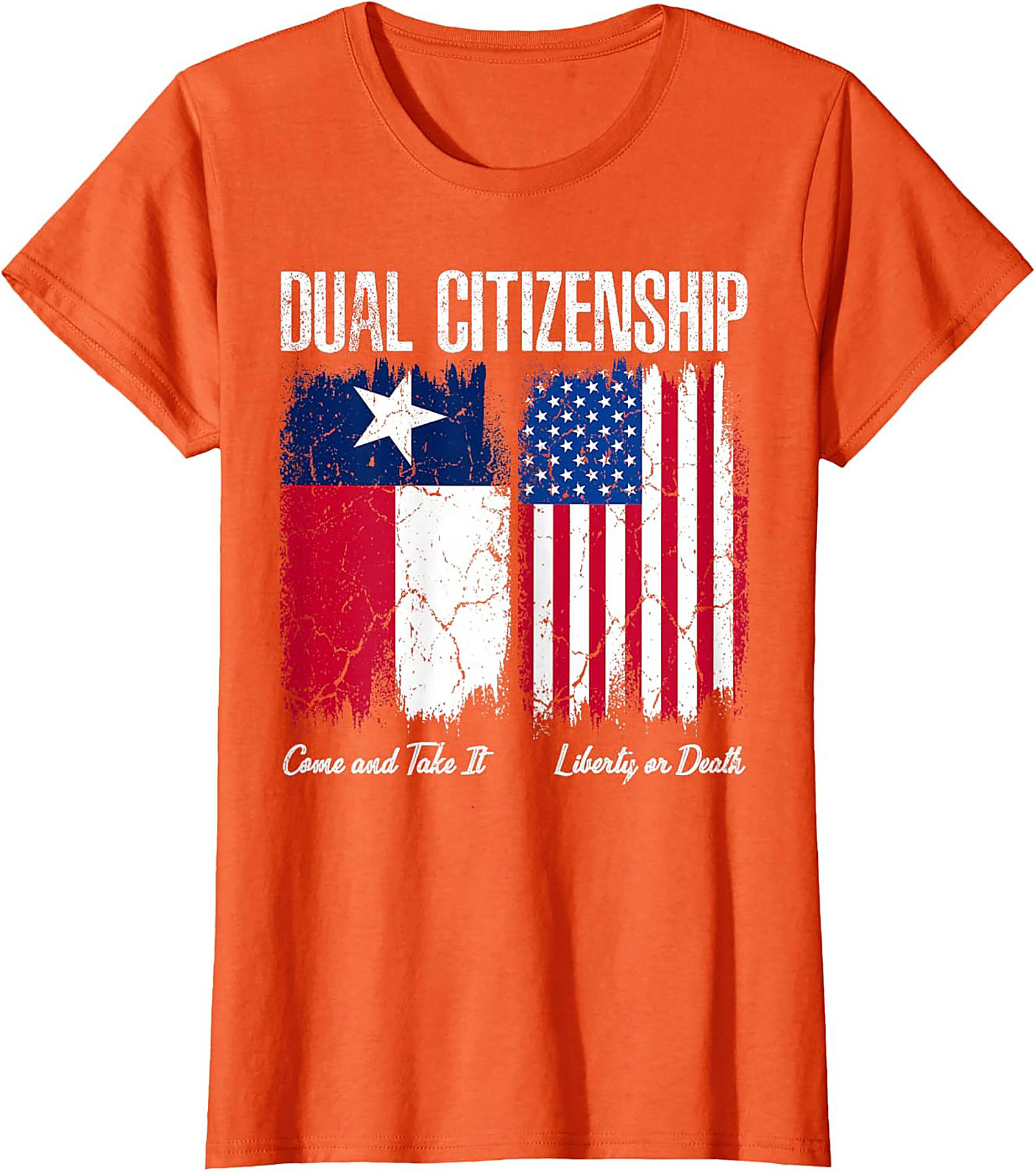Texas Dual Citizenship T-Shirt | Patriotic US & Texas Flag Tee