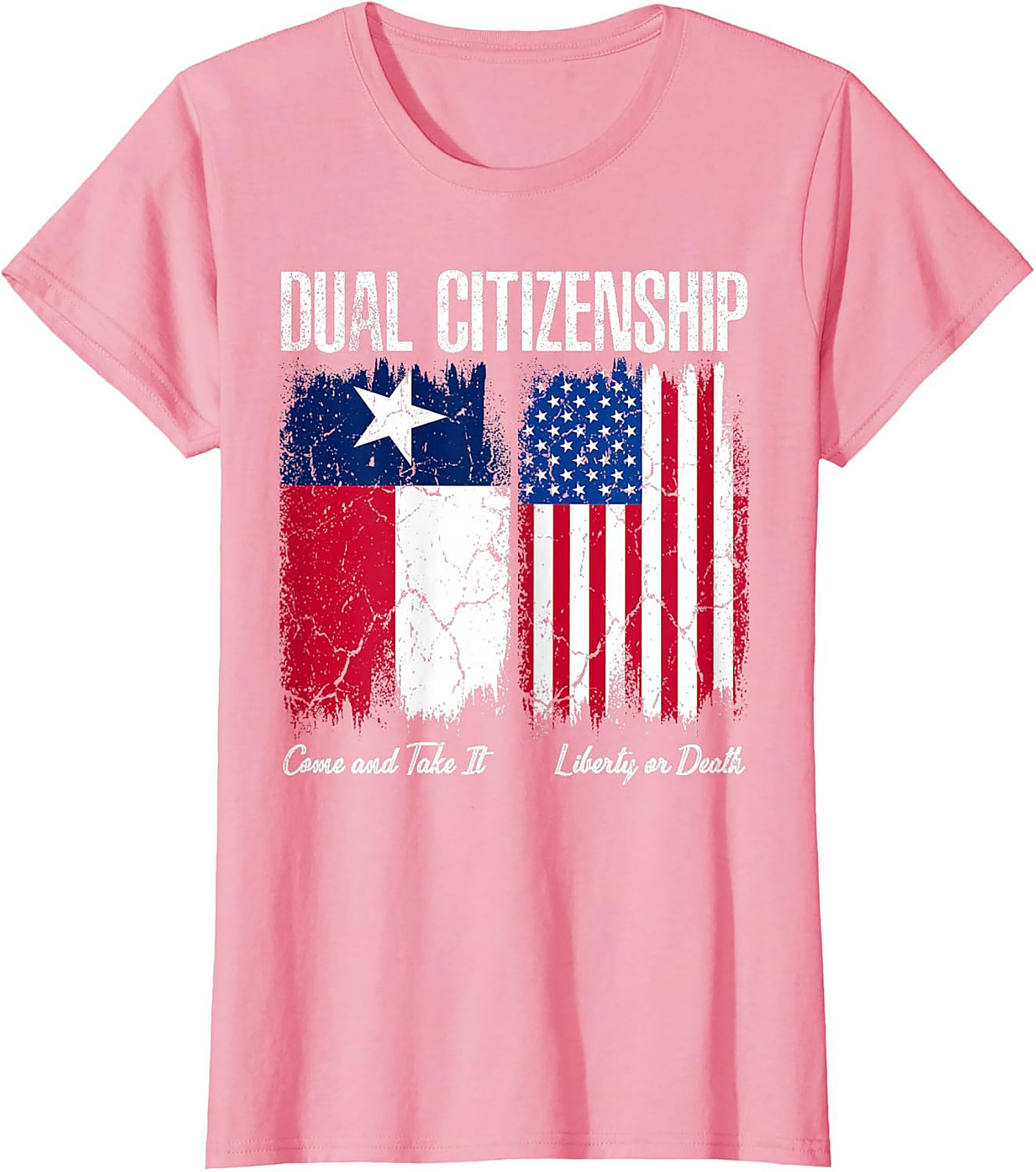 Texas Dual Citizenship T-Shirt | Patriotic US & Texas Flag Tee