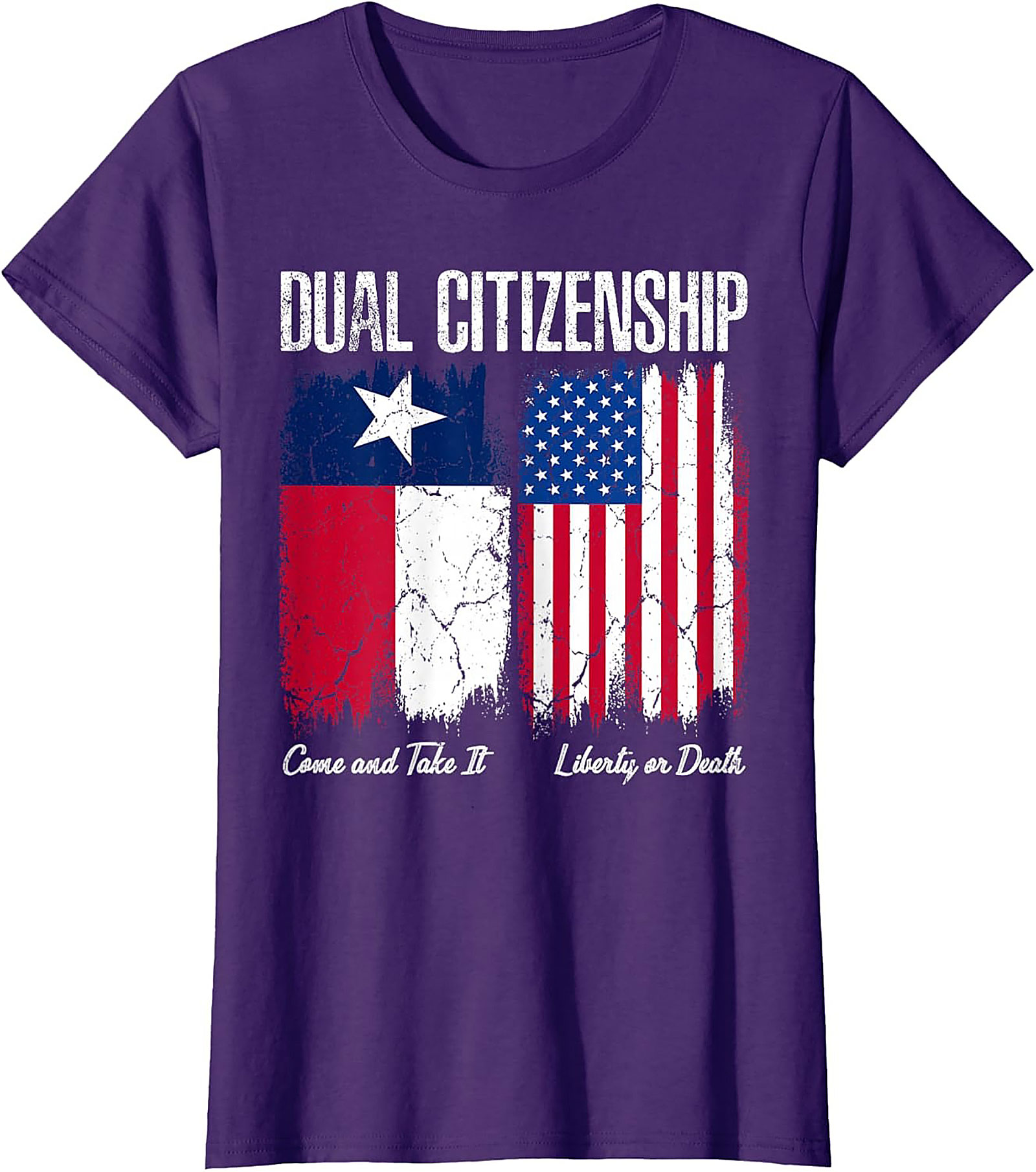 Texas Dual Citizenship T-Shirt | Patriotic US & Texas Flag Tee