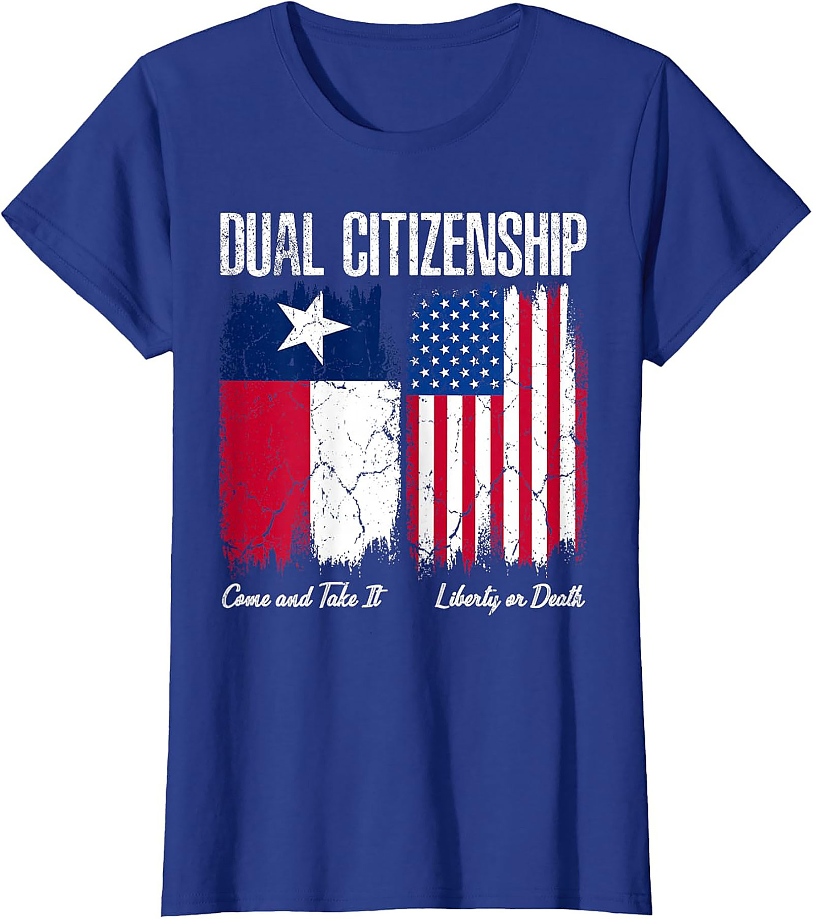 Texas Dual Citizenship T-Shirt | Patriotic US & Texas Flag Tee