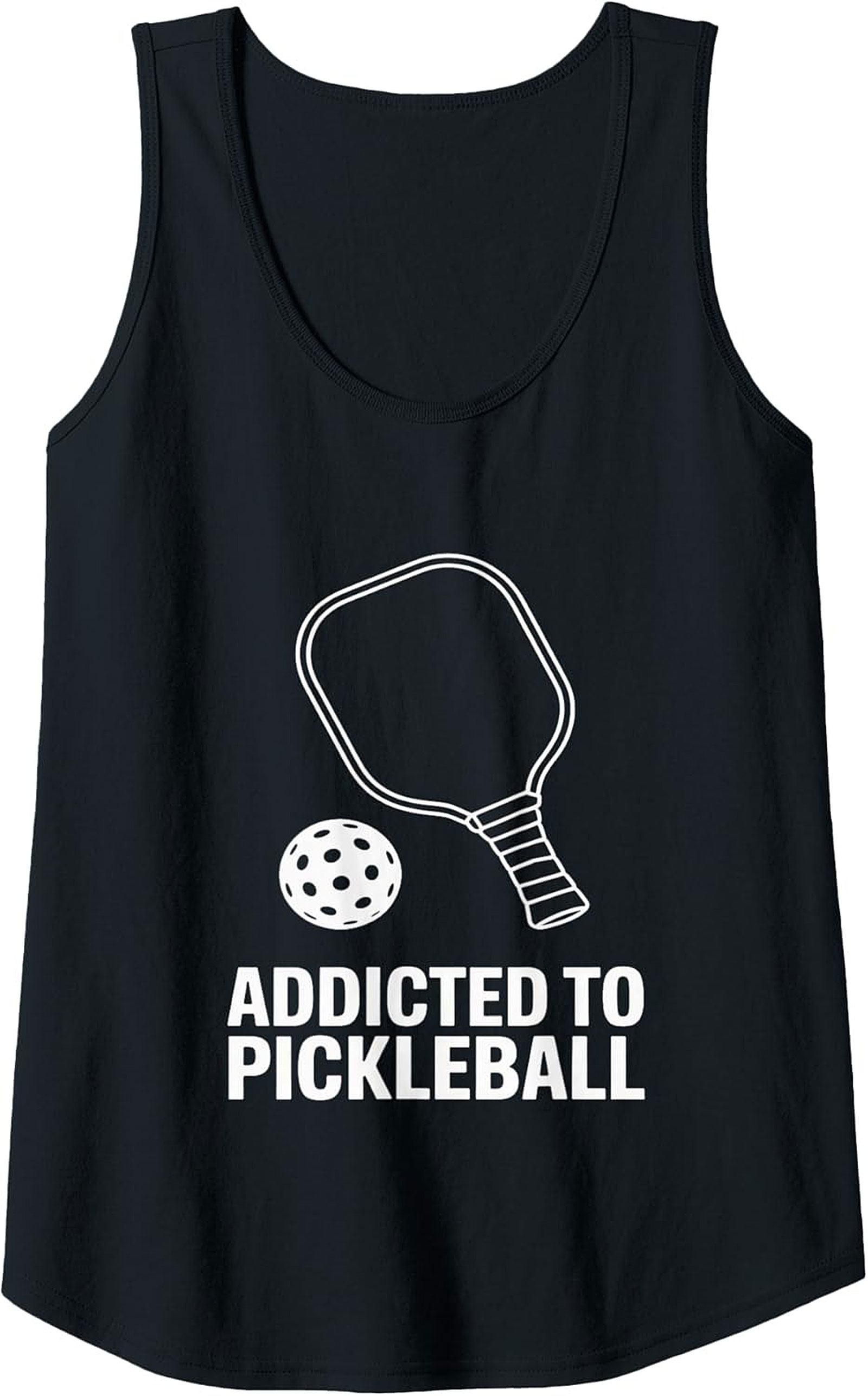 Addicted to Pickleball Graphic Tank Top - Unisex Sleeveless Shirt