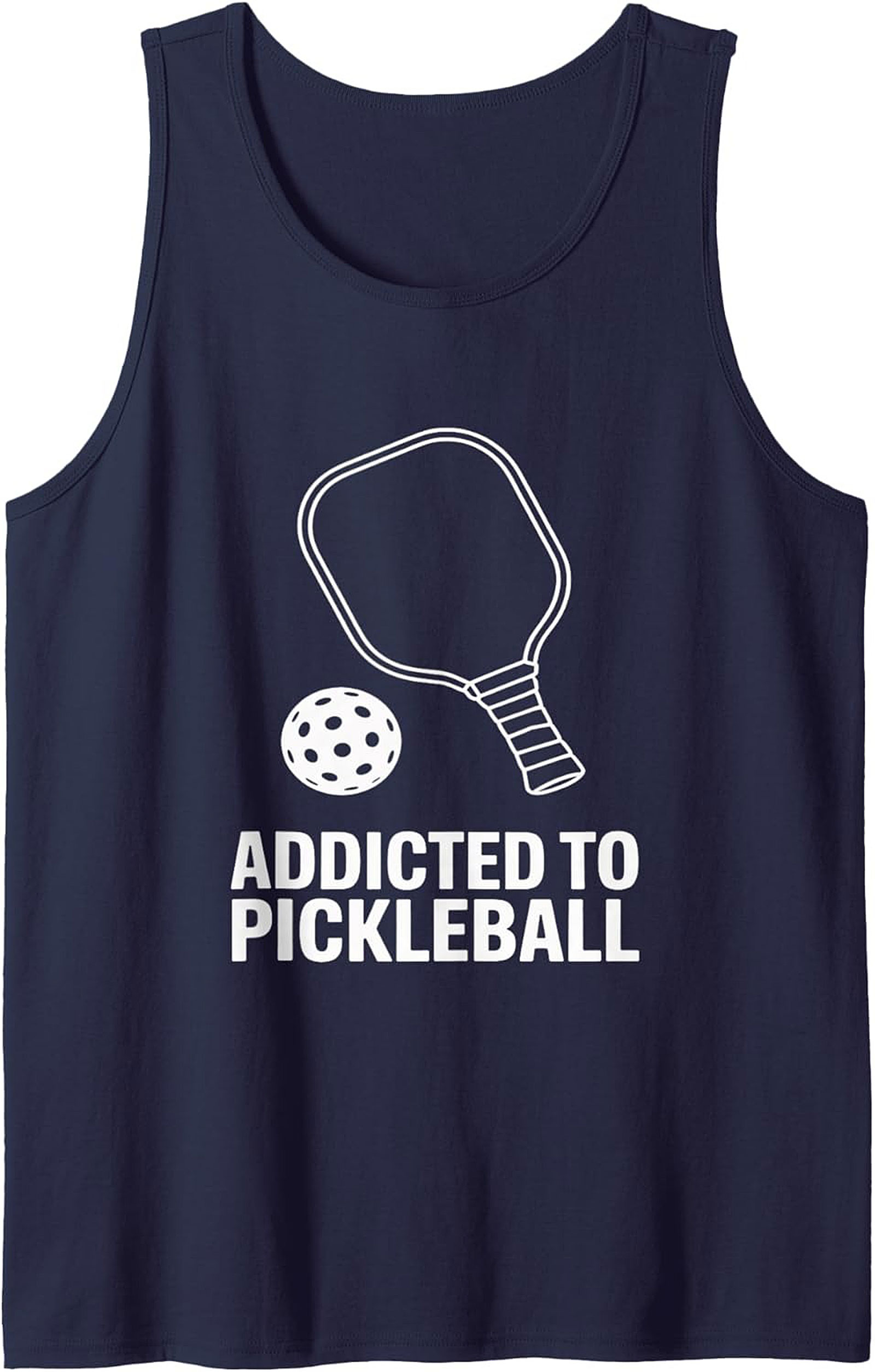 Addicted to Pickleball Graphic Tank Top - Unisex Sleeveless Shirt
