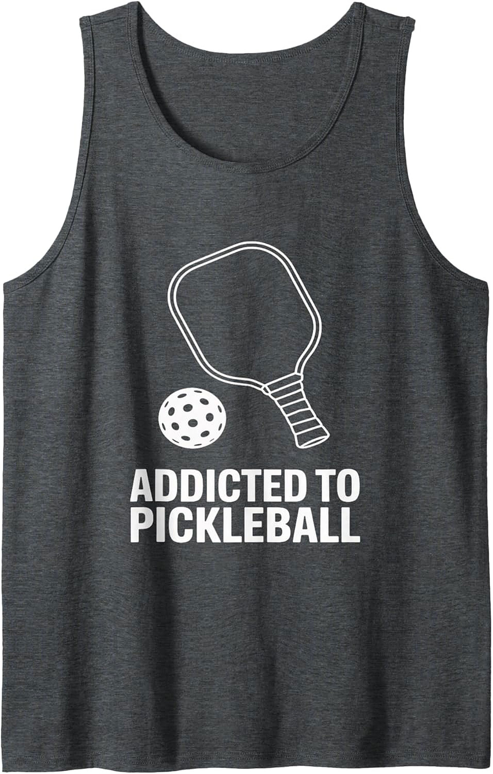 Addicted to Pickleball Graphic Tank Top - Unisex Sleeveless Shirt