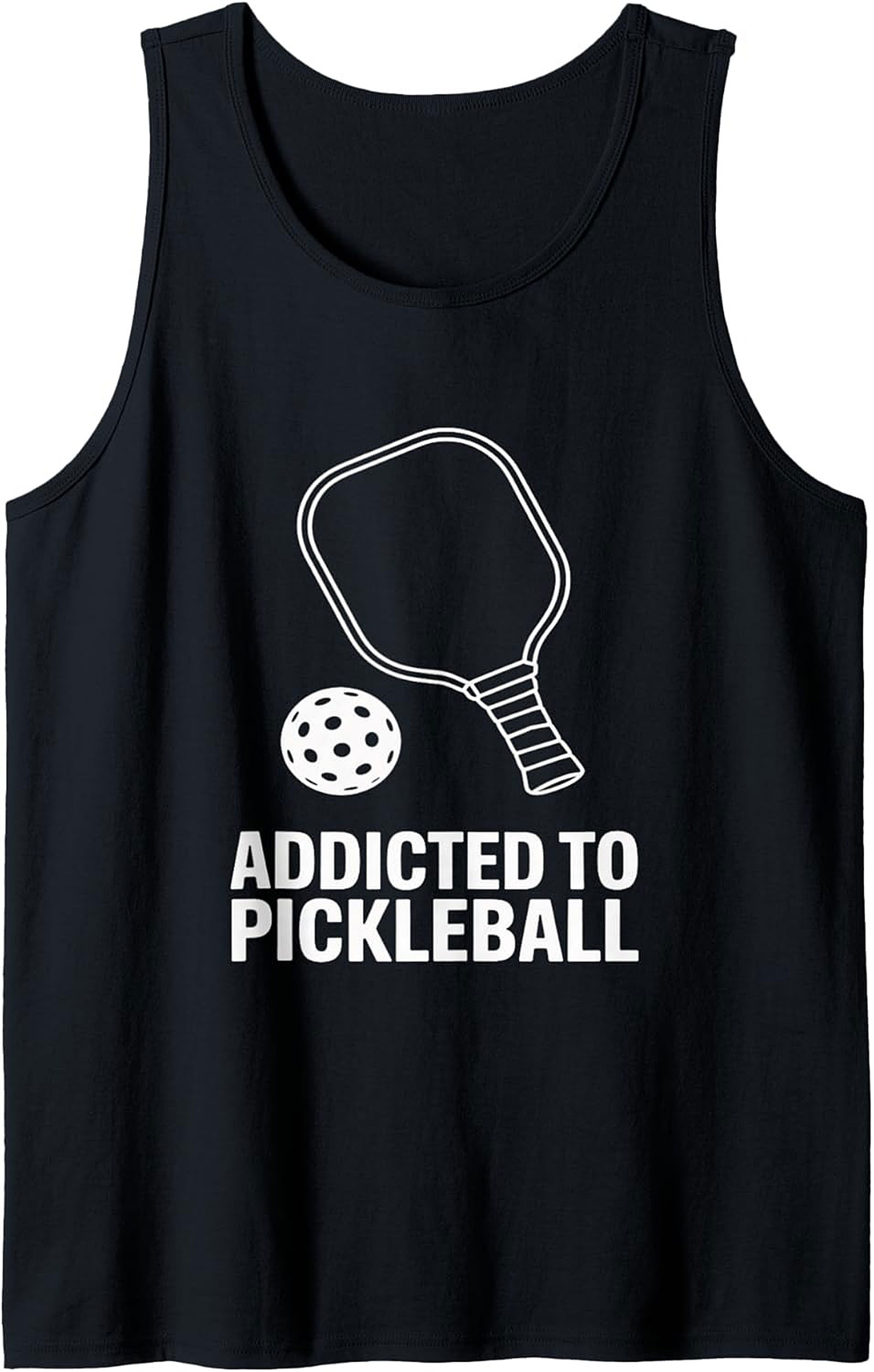 Addicted to Pickleball Graphic Tank Top - Unisex Sleeveless Shirt