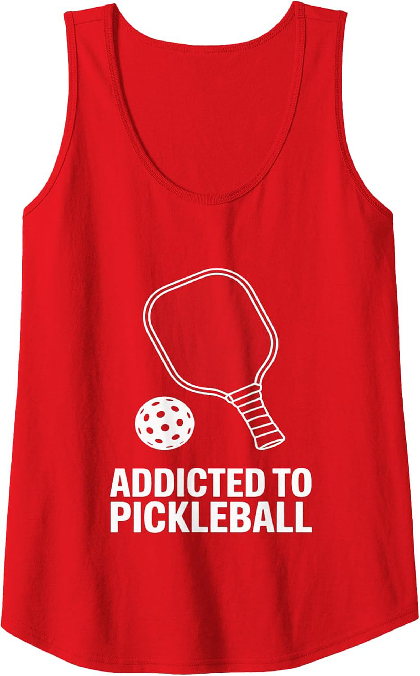Addicted to Pickleball Graphic Tank Top - Unisex Sleeveless Shirt