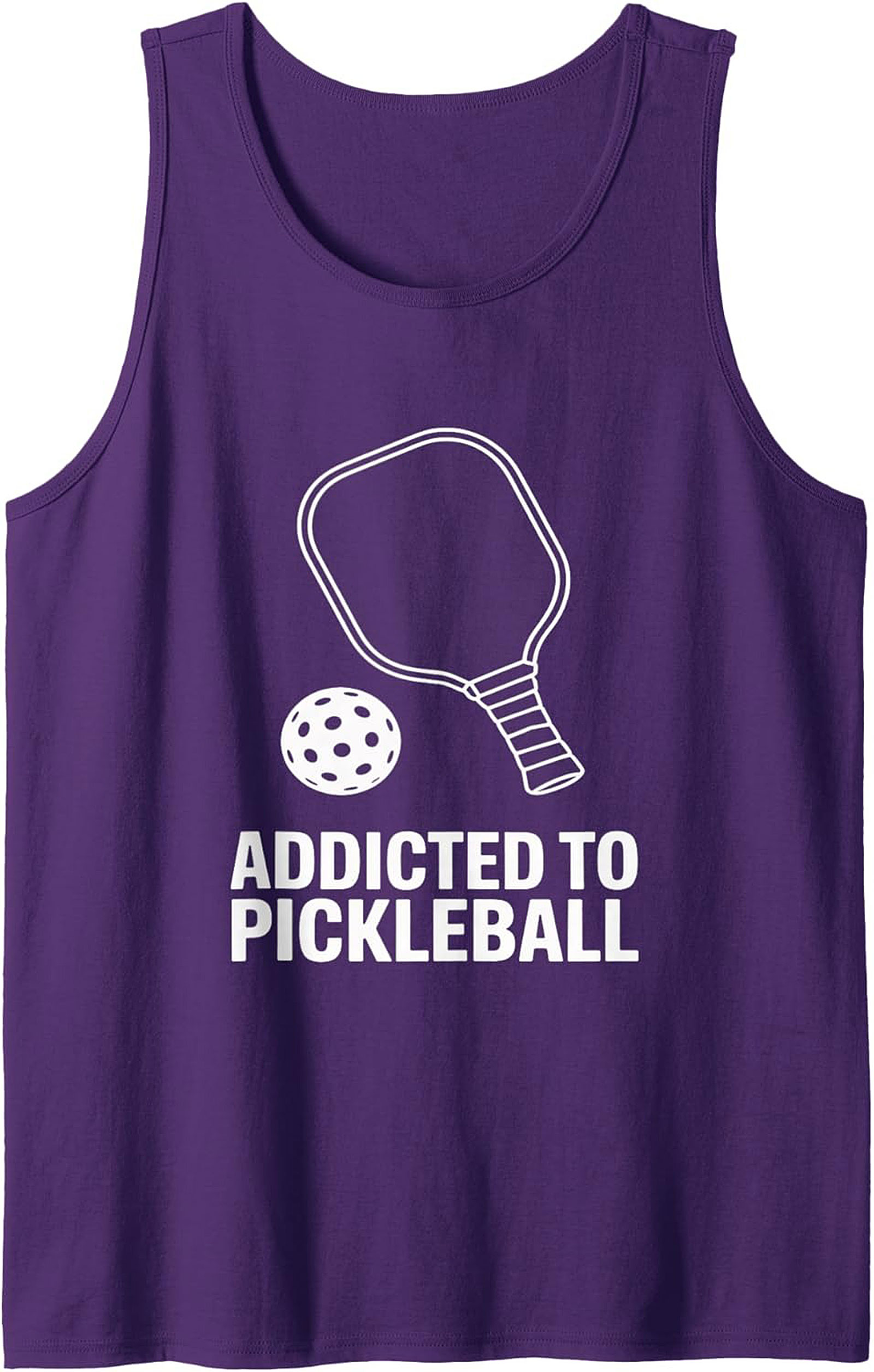 Addicted to Pickleball Graphic Tank Top - Unisex Sleeveless Shirt