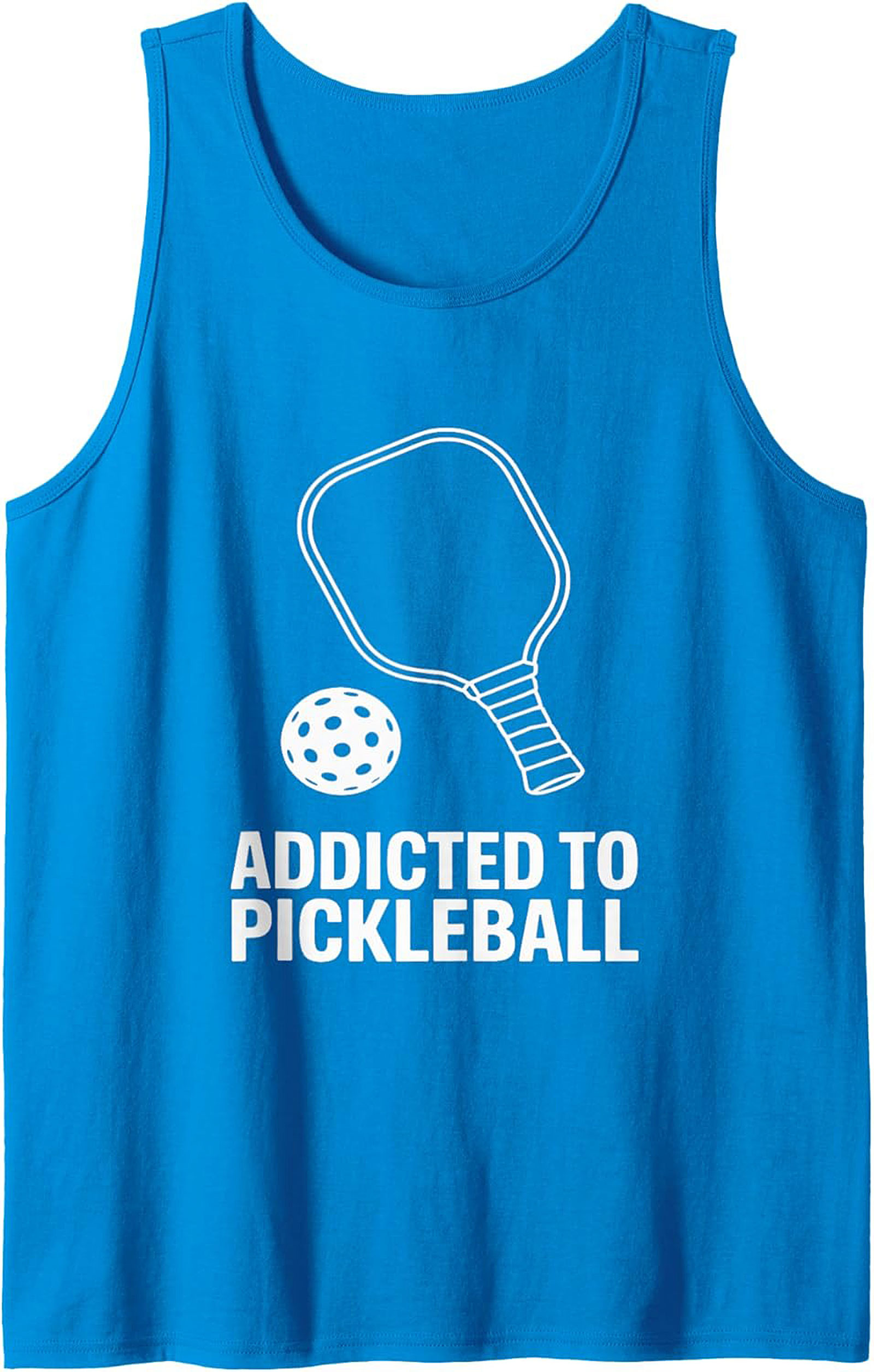 Addicted to Pickleball Graphic Tank Top - Unisex Sleeveless Shirt