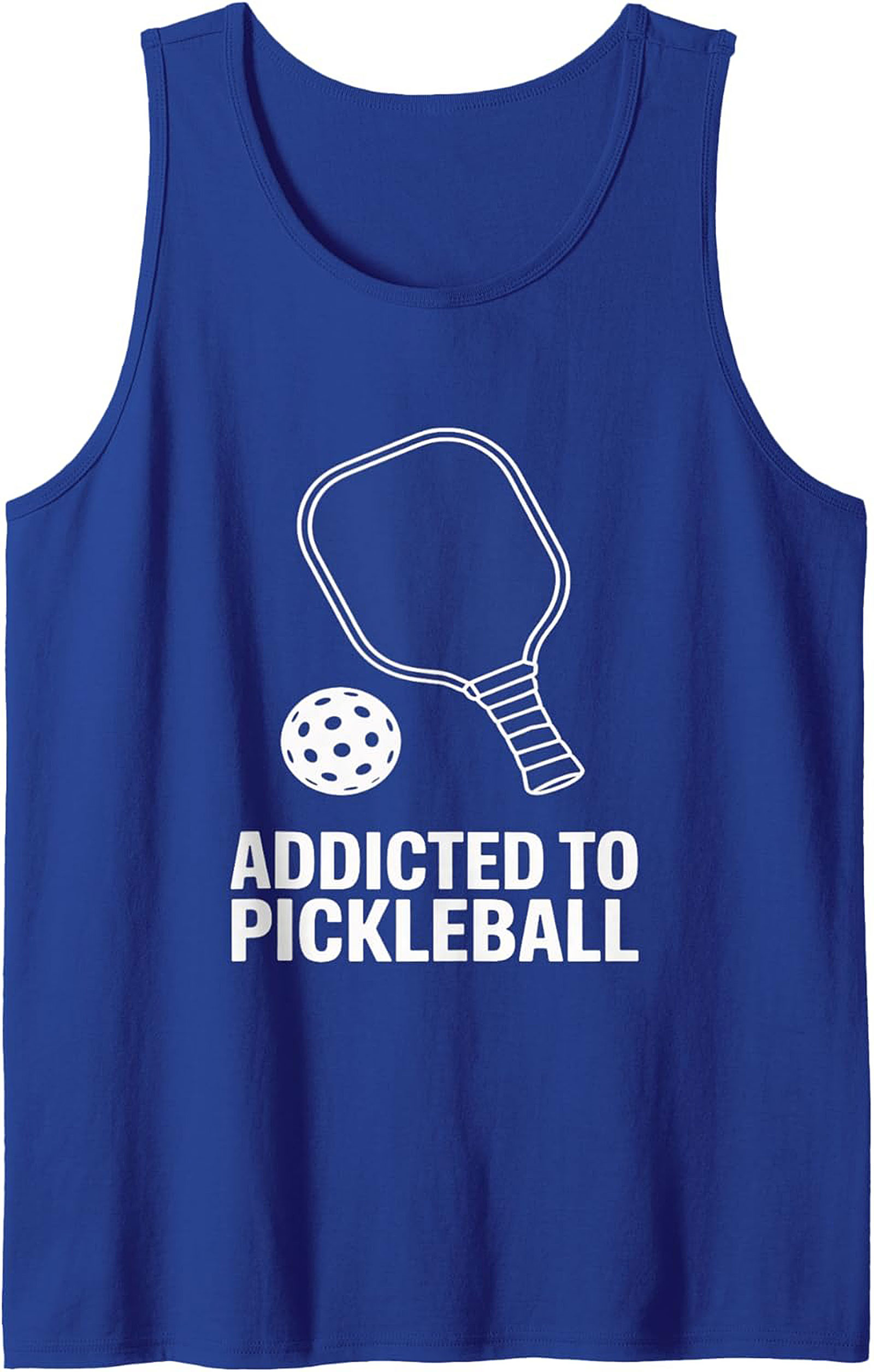 Addicted to Pickleball Graphic Tank Top - Unisex Sleeveless Shirt