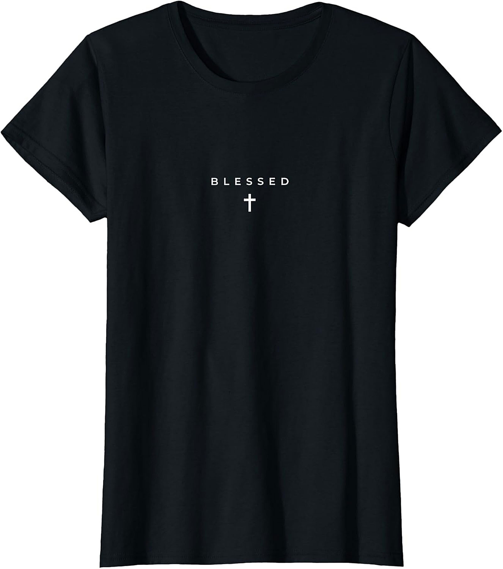 Blessed Cross Minimalist Graphic T-Shirt
