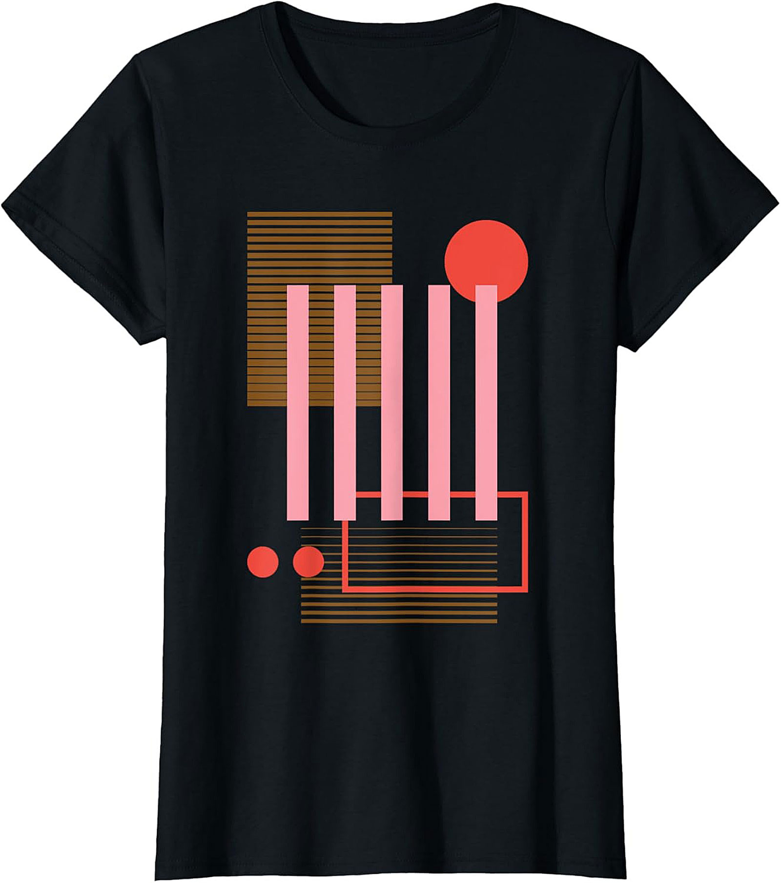Abstract Geometric Retro Graphic Tee