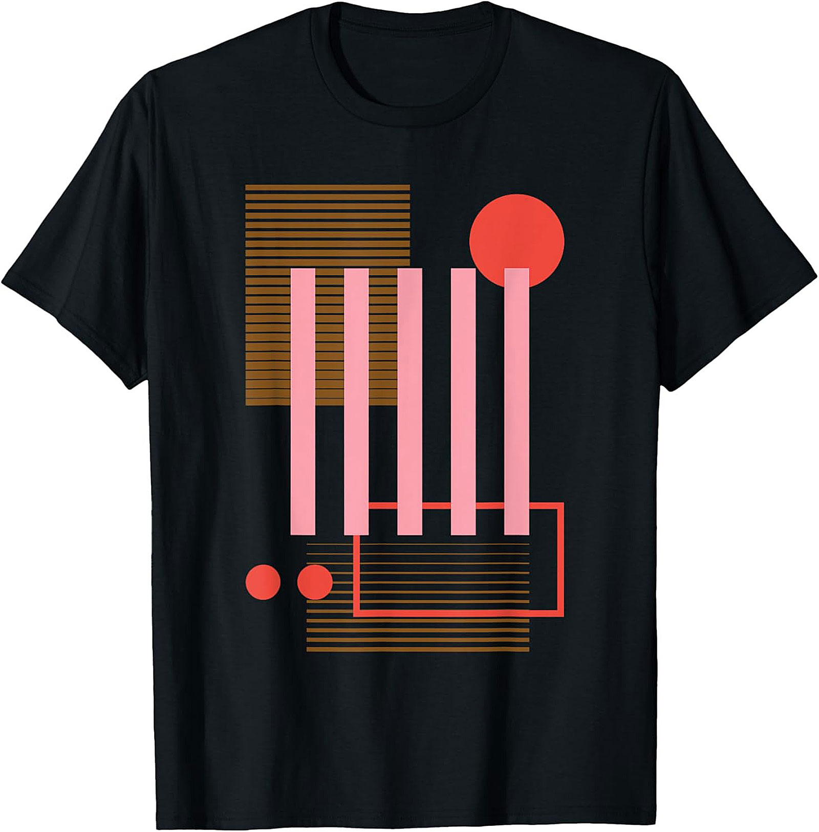 Abstract Geometric Retro Graphic Tee