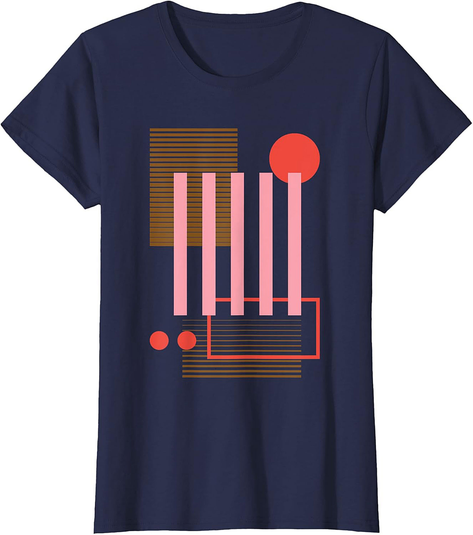 Abstract Geometric Retro Graphic Tee