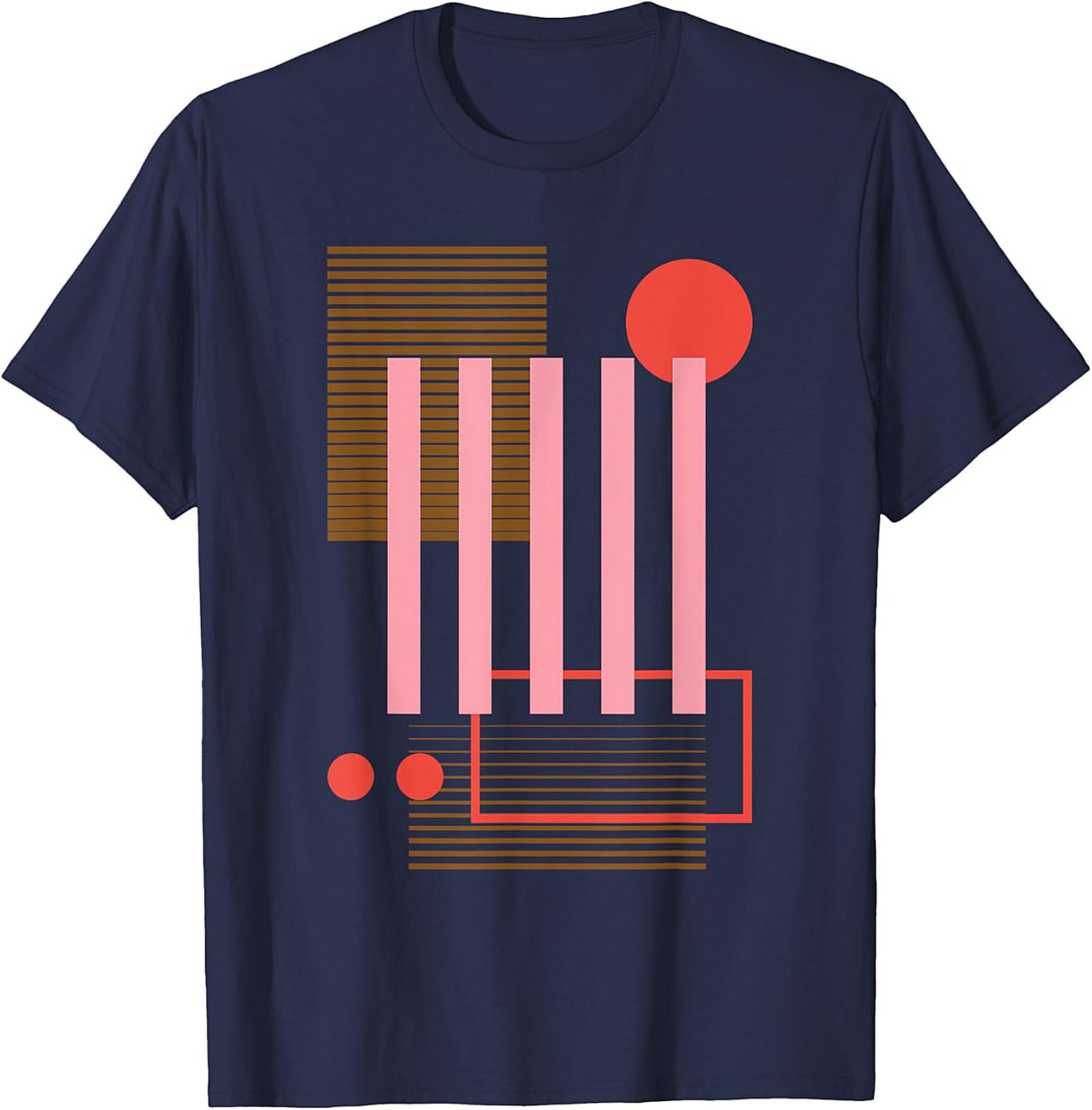 Abstract Geometric Retro Graphic Tee