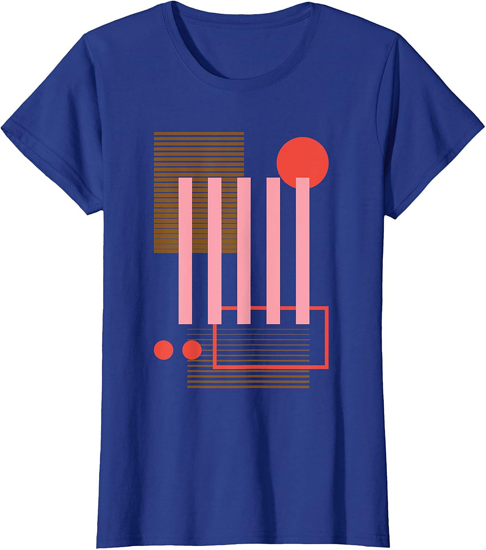 Abstract Geometric Retro Graphic Tee