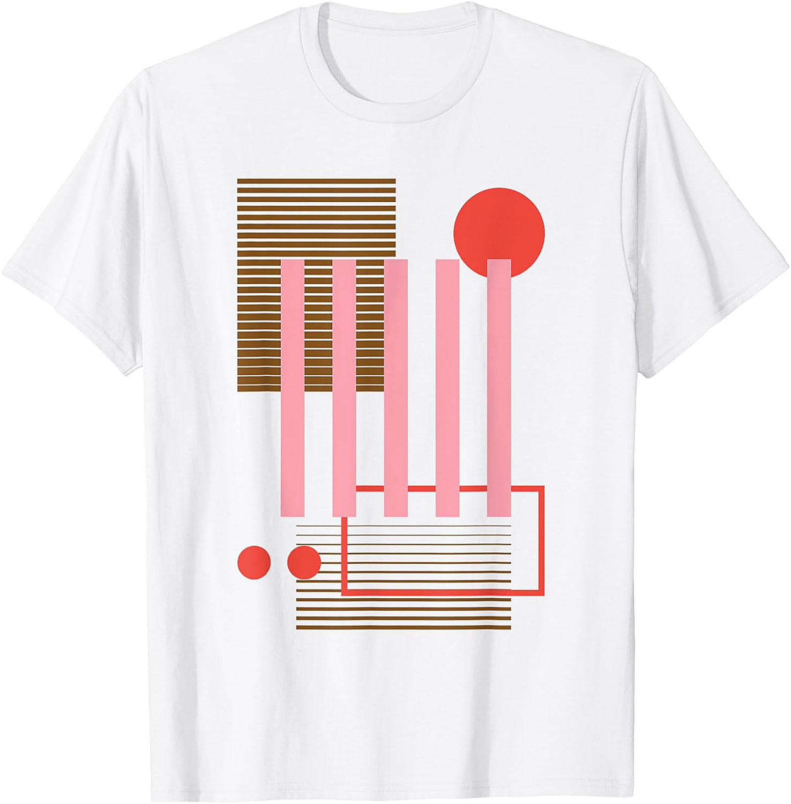 Abstract Geometric Retro Graphic Tee
