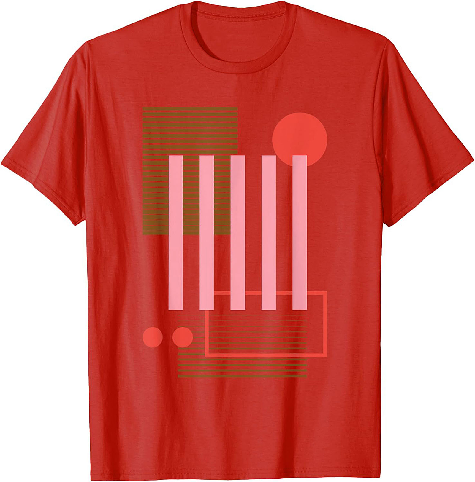 Abstract Geometric Retro Graphic Tee