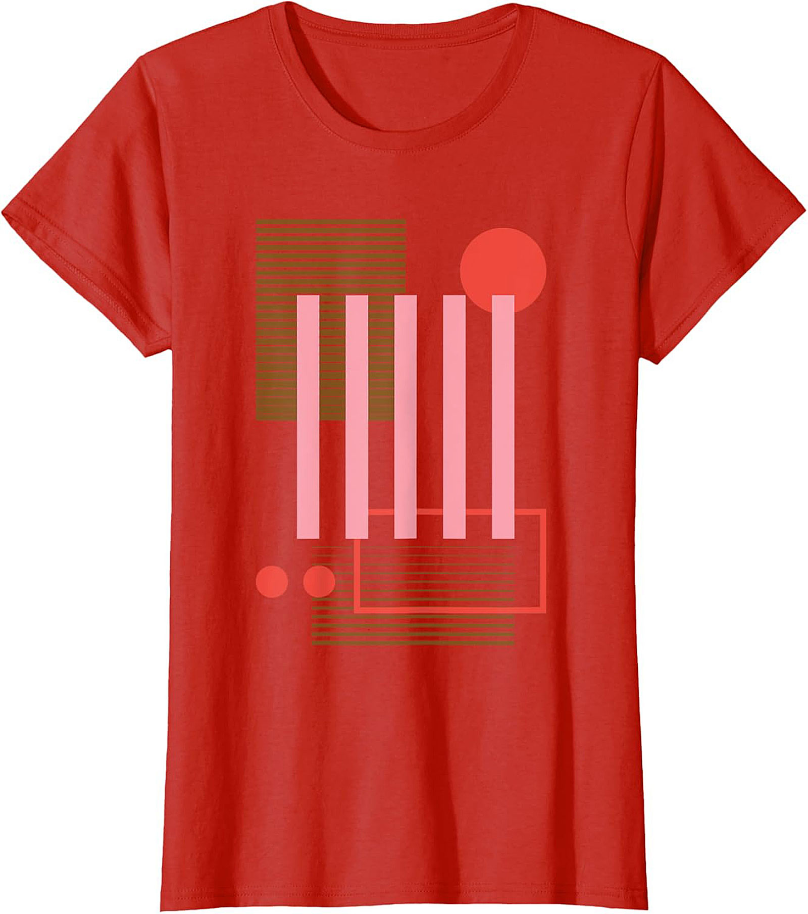 Abstract Geometric Retro Graphic Tee