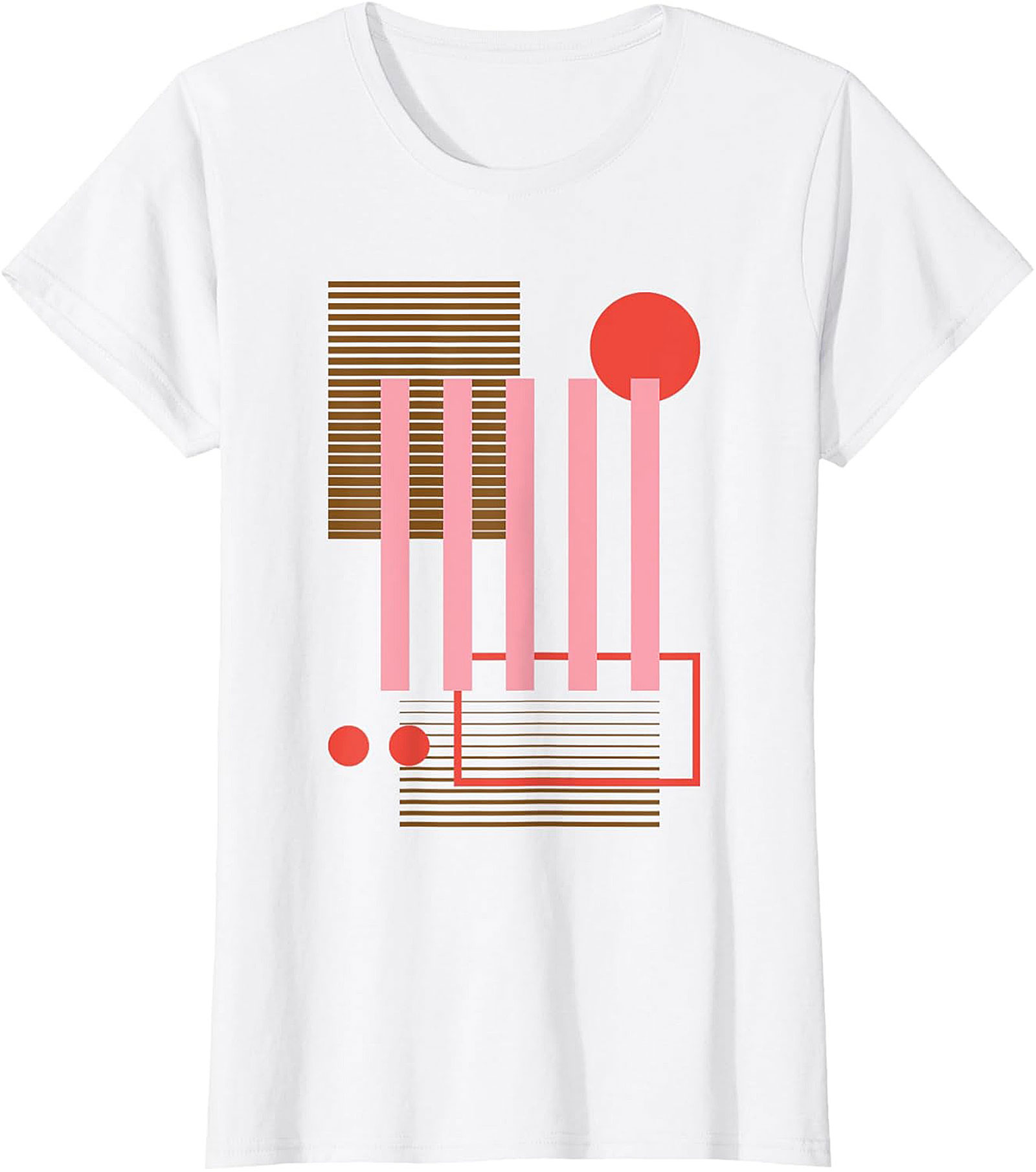 Abstract Geometric Retro Graphic Tee
