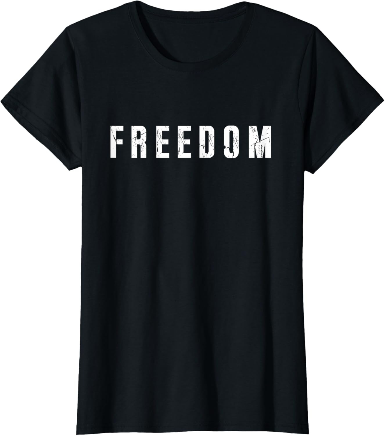 Freedom Graphic Tee - Distressed Vintage Unisex Shirt