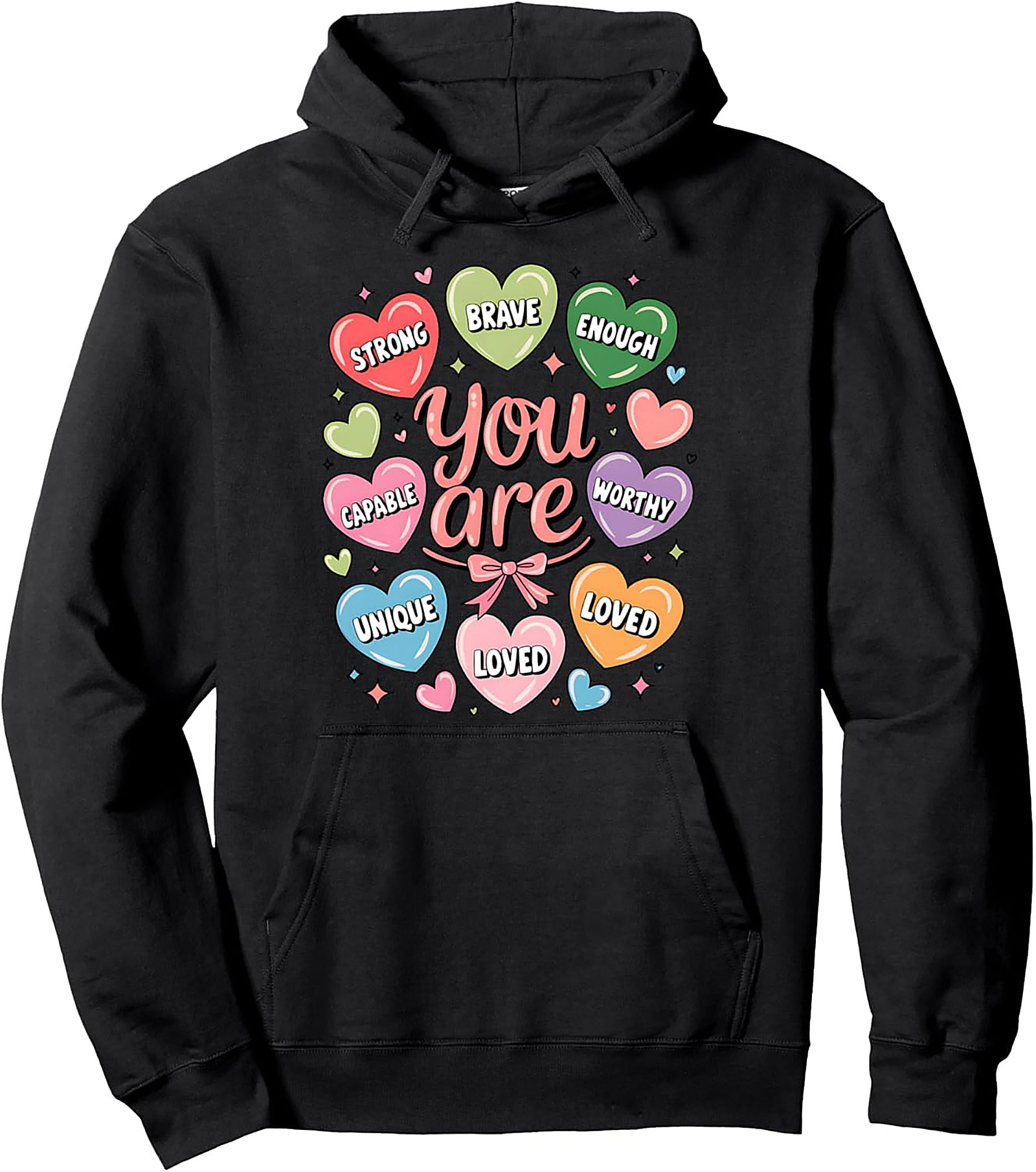 Positive Affirmations Hoodie Self-Love Graphic Pullover