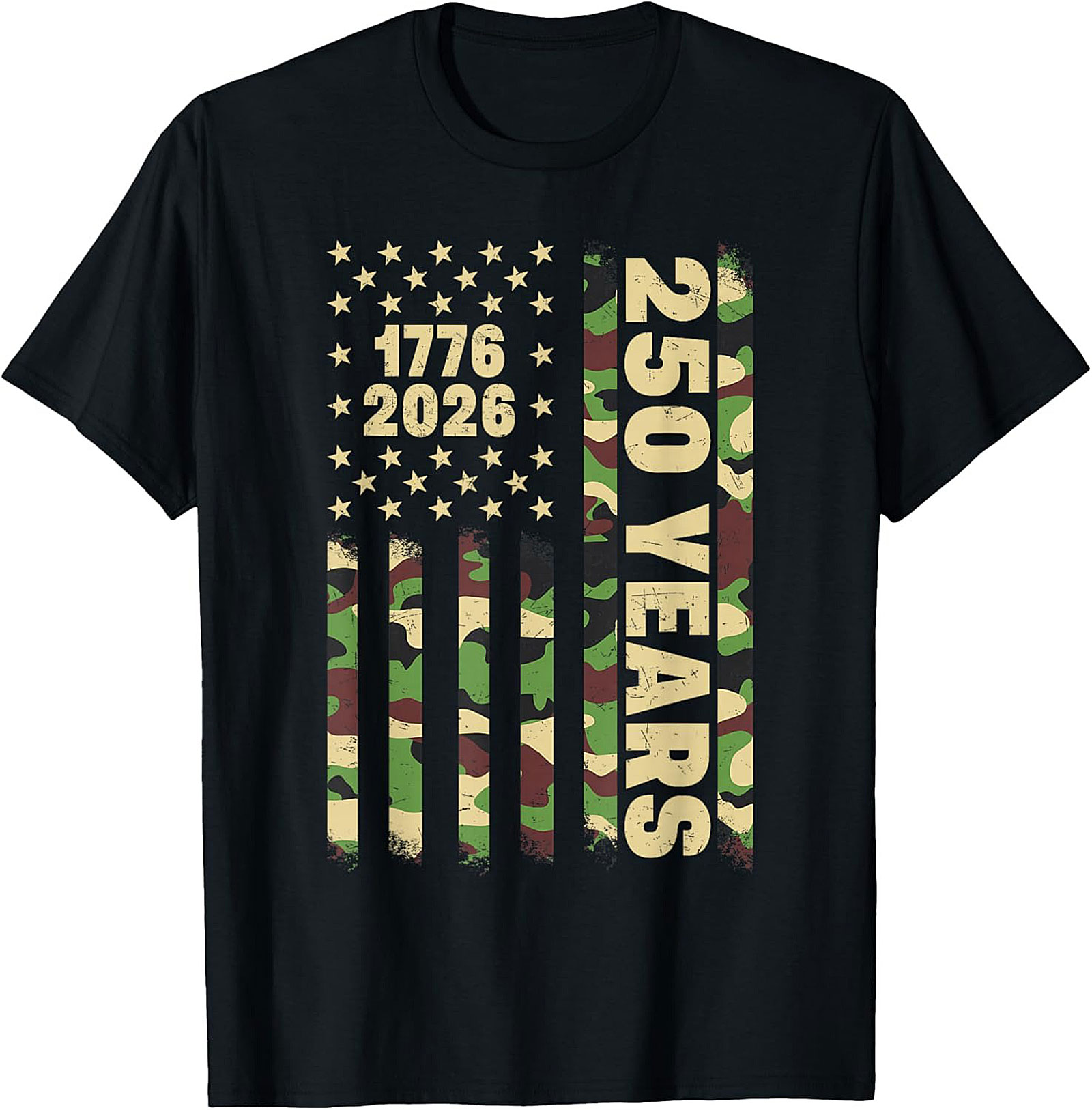 1776-2026 American Flag 250 Years Patriotic T-Shirt | USA Tee