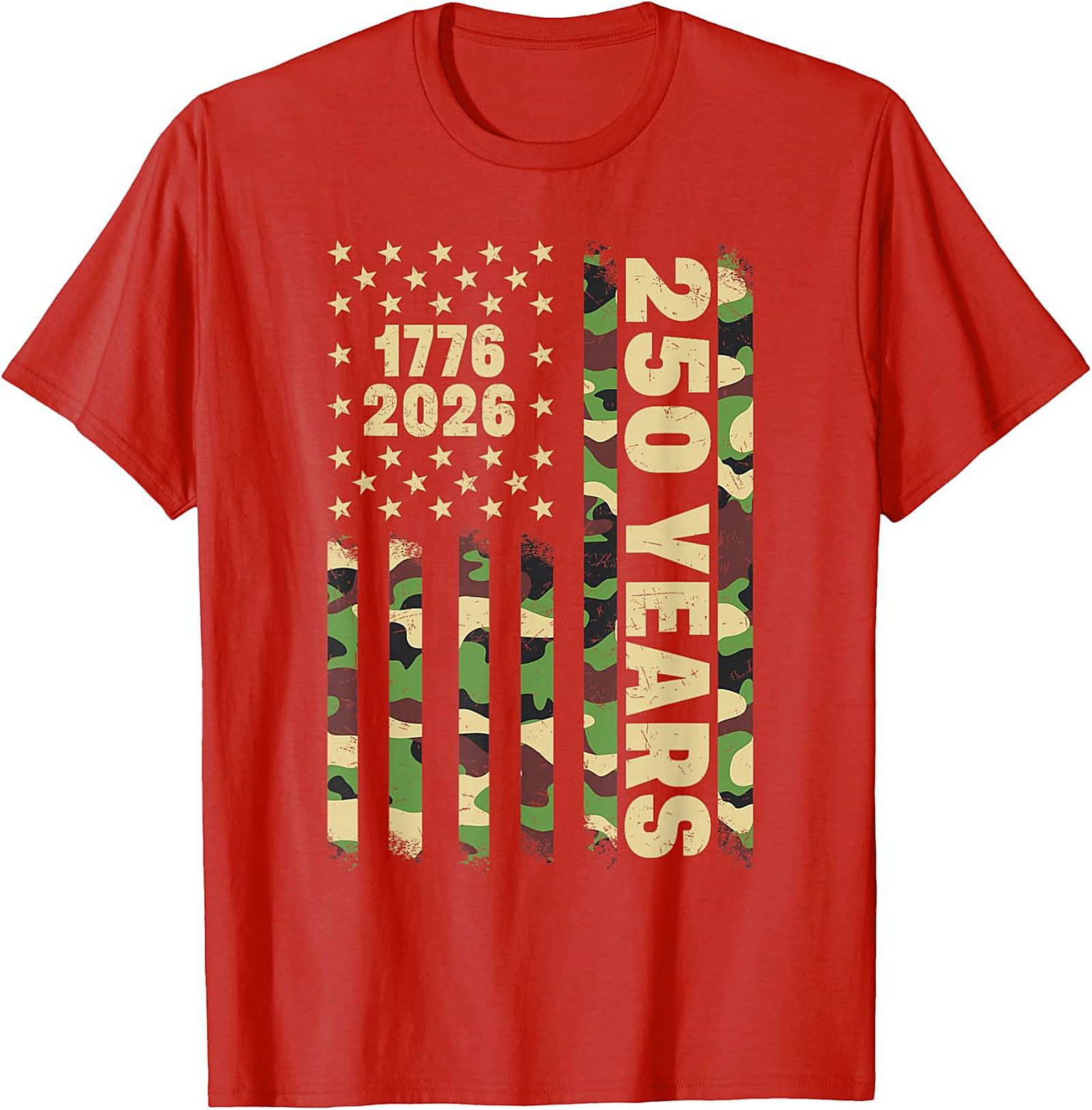 1776-2026 American Flag 250 Years Patriotic T-Shirt | USA Tee